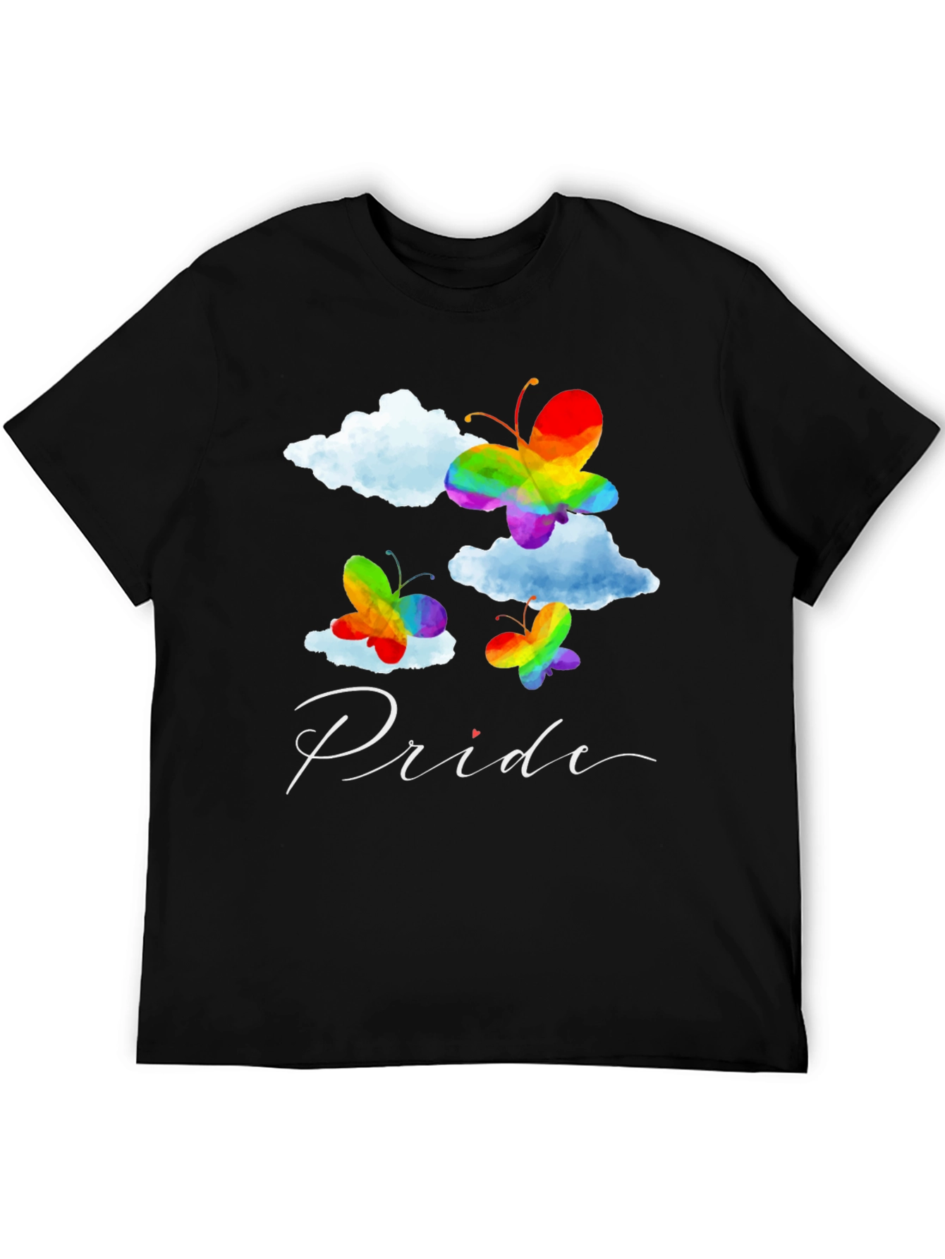 Pride Butterfly Graphic Tee - Black LGBT Pride T-Shirt