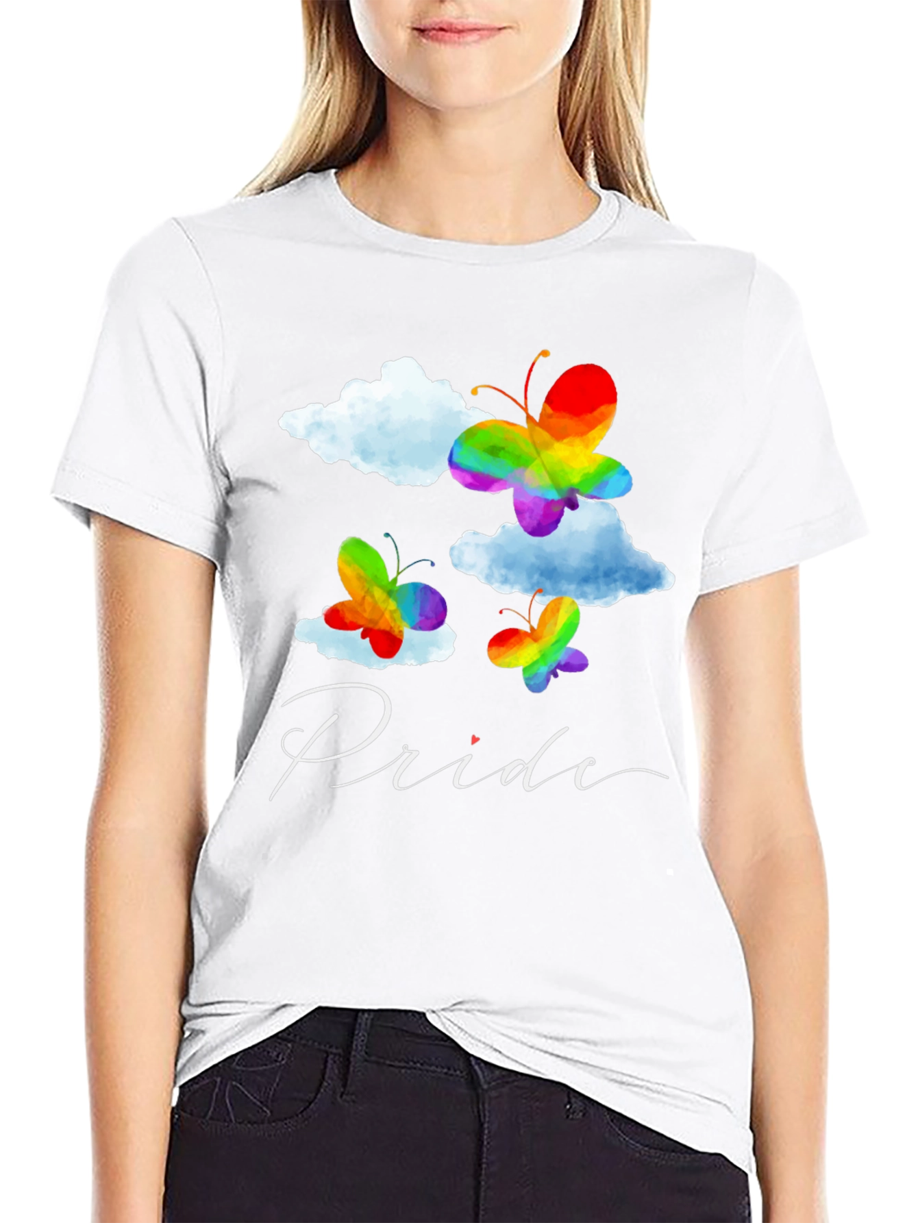 Pride Butterfly Graphic Tee - Black LGBT Pride T-Shirt
