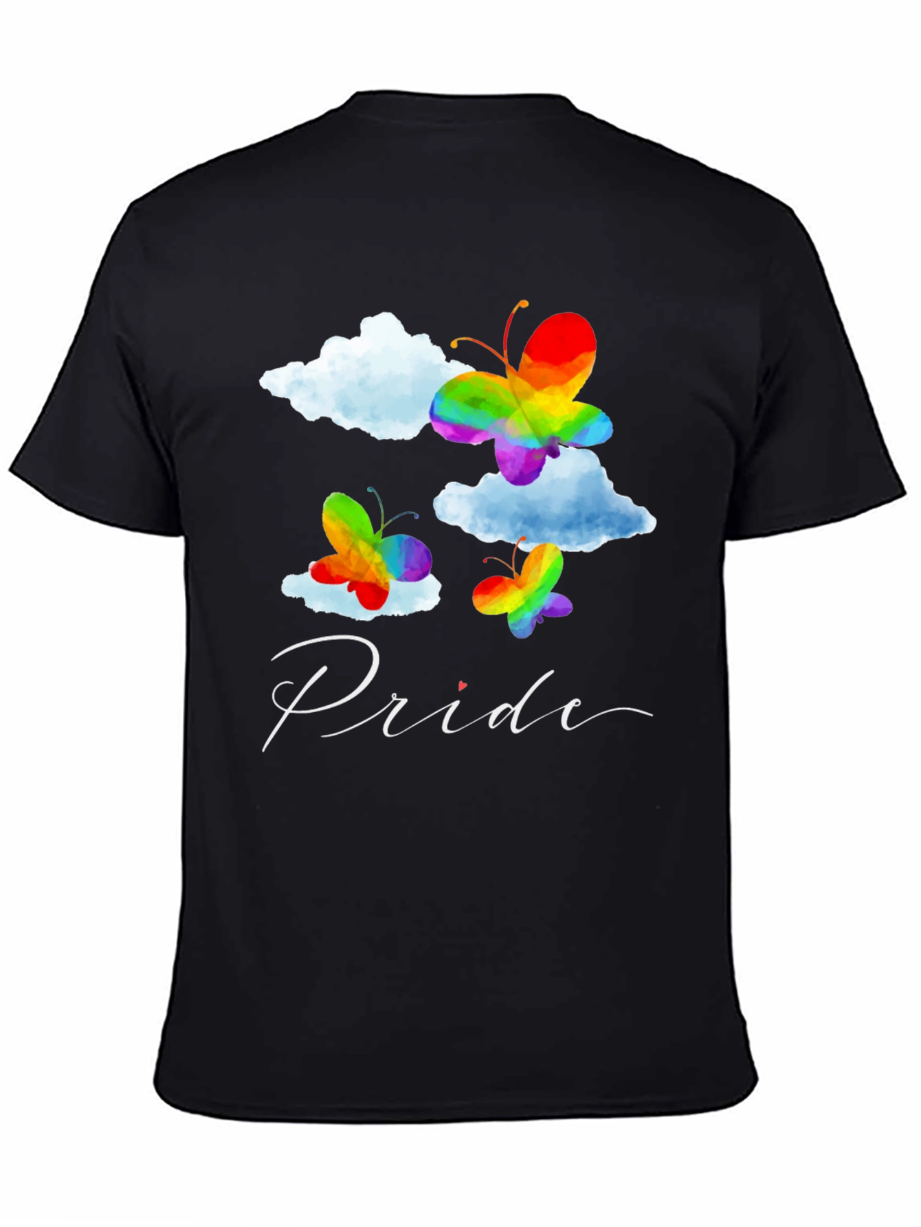 Pride Butterfly Graphic Tee - Black LGBT Pride T-Shirt