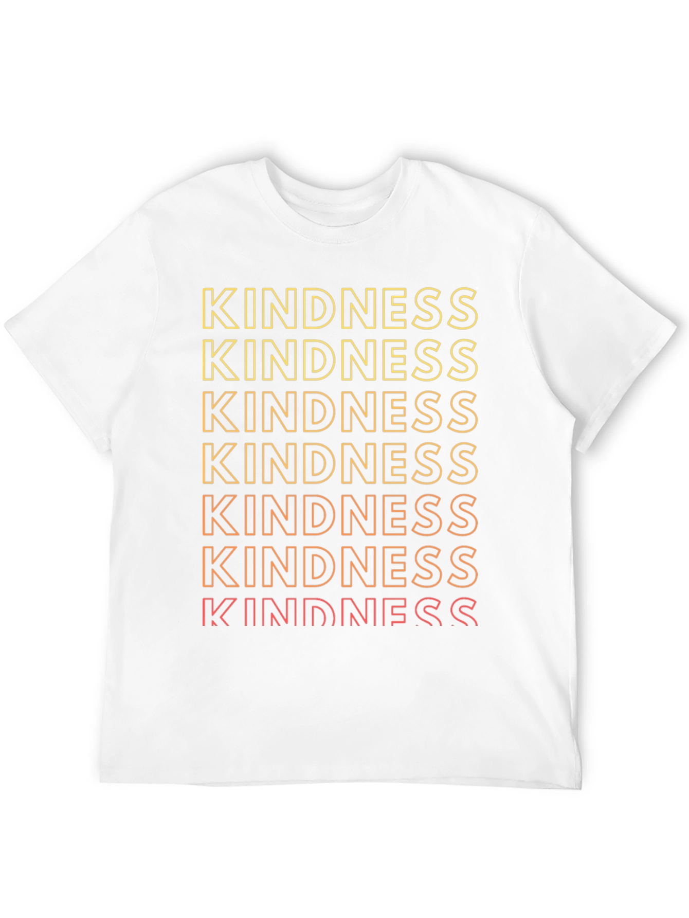 Kindness Gradient Graphic Tee - Trendy Positive Message