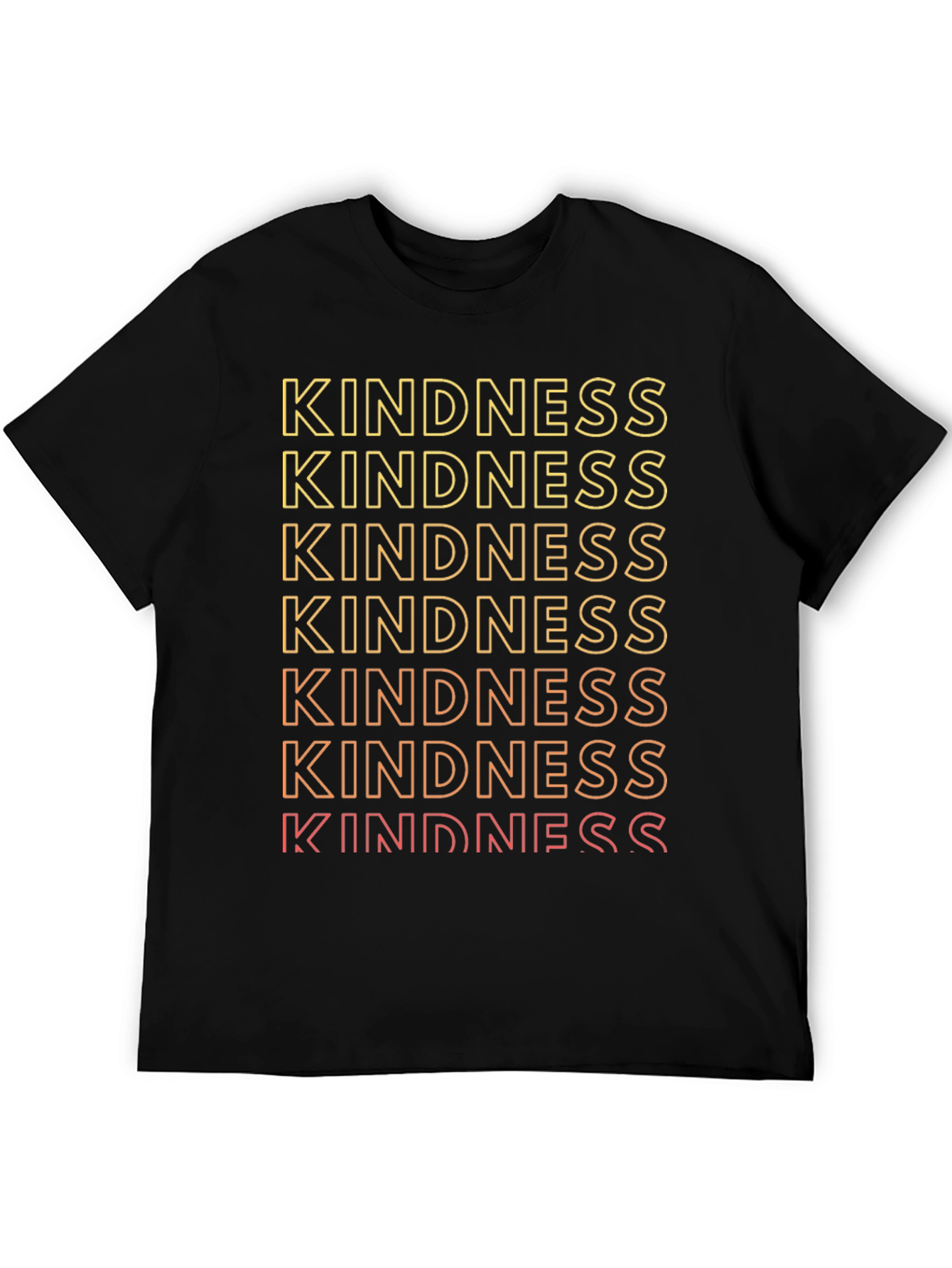 Kindness Gradient Graphic Tee - Trendy Positive Message