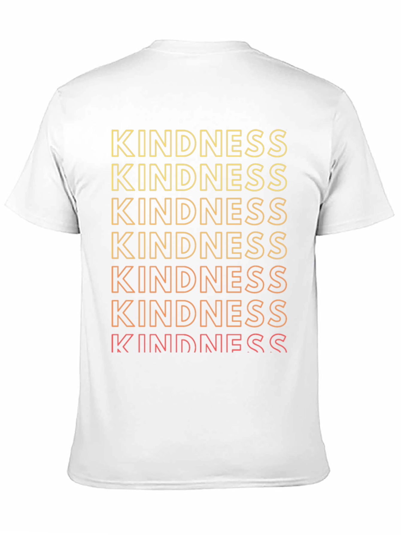 Kindness Gradient Graphic Tee - Trendy Positive Message