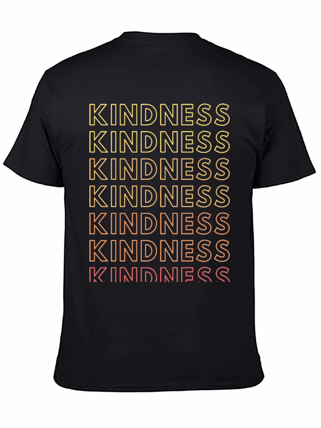 Kindness Gradient Graphic Tee - Trendy Positive Message