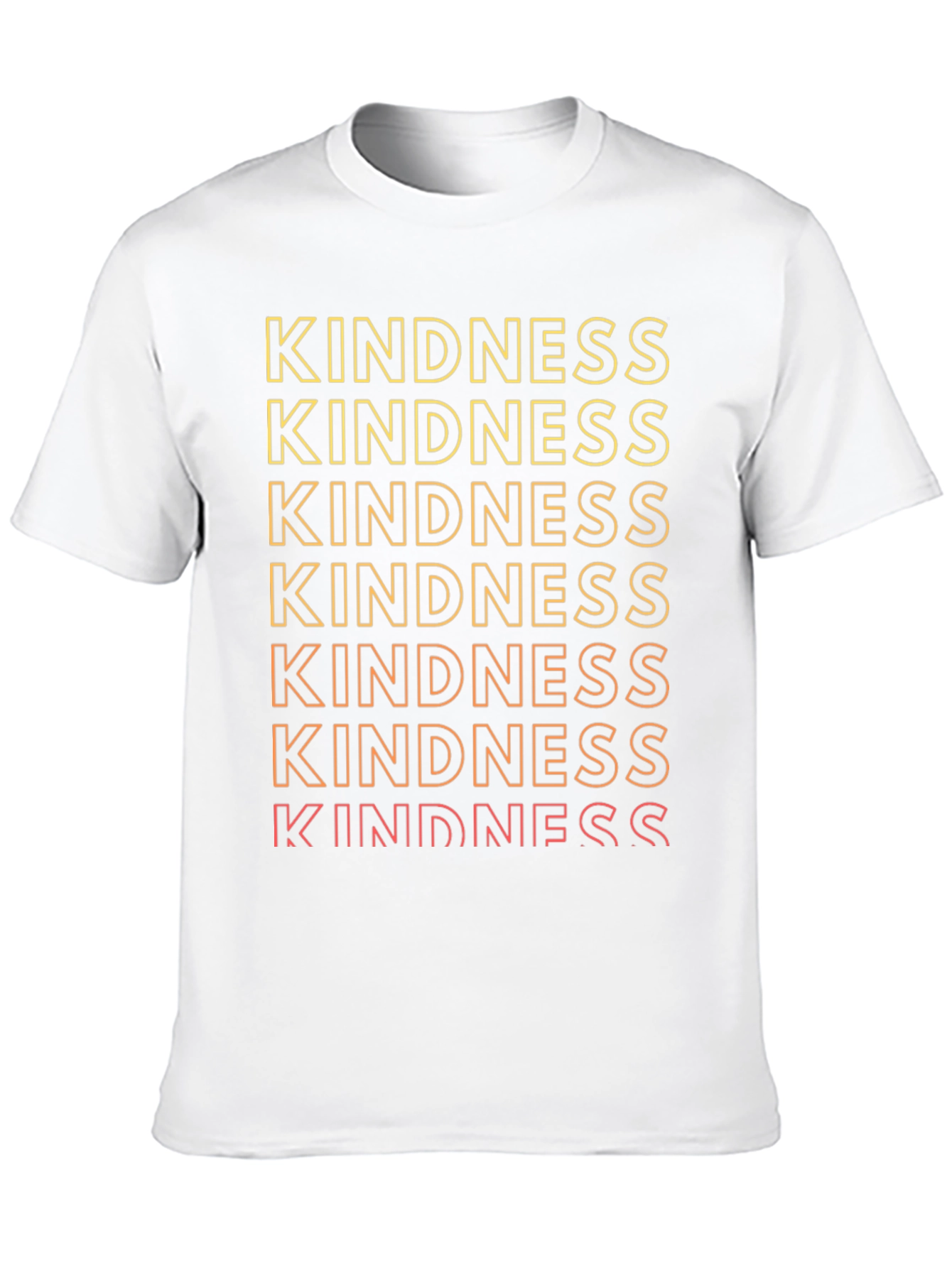 Kindness Gradient Graphic Tee - Trendy Positive Message