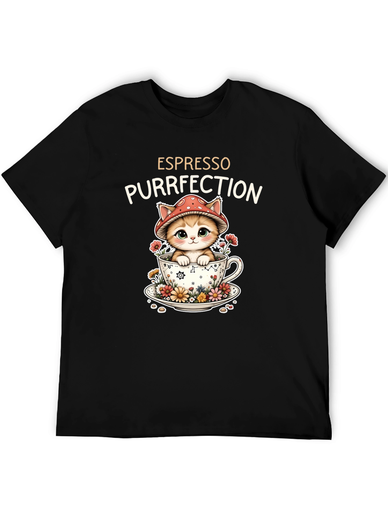 Espresso Purrfection Cat T-Shirt