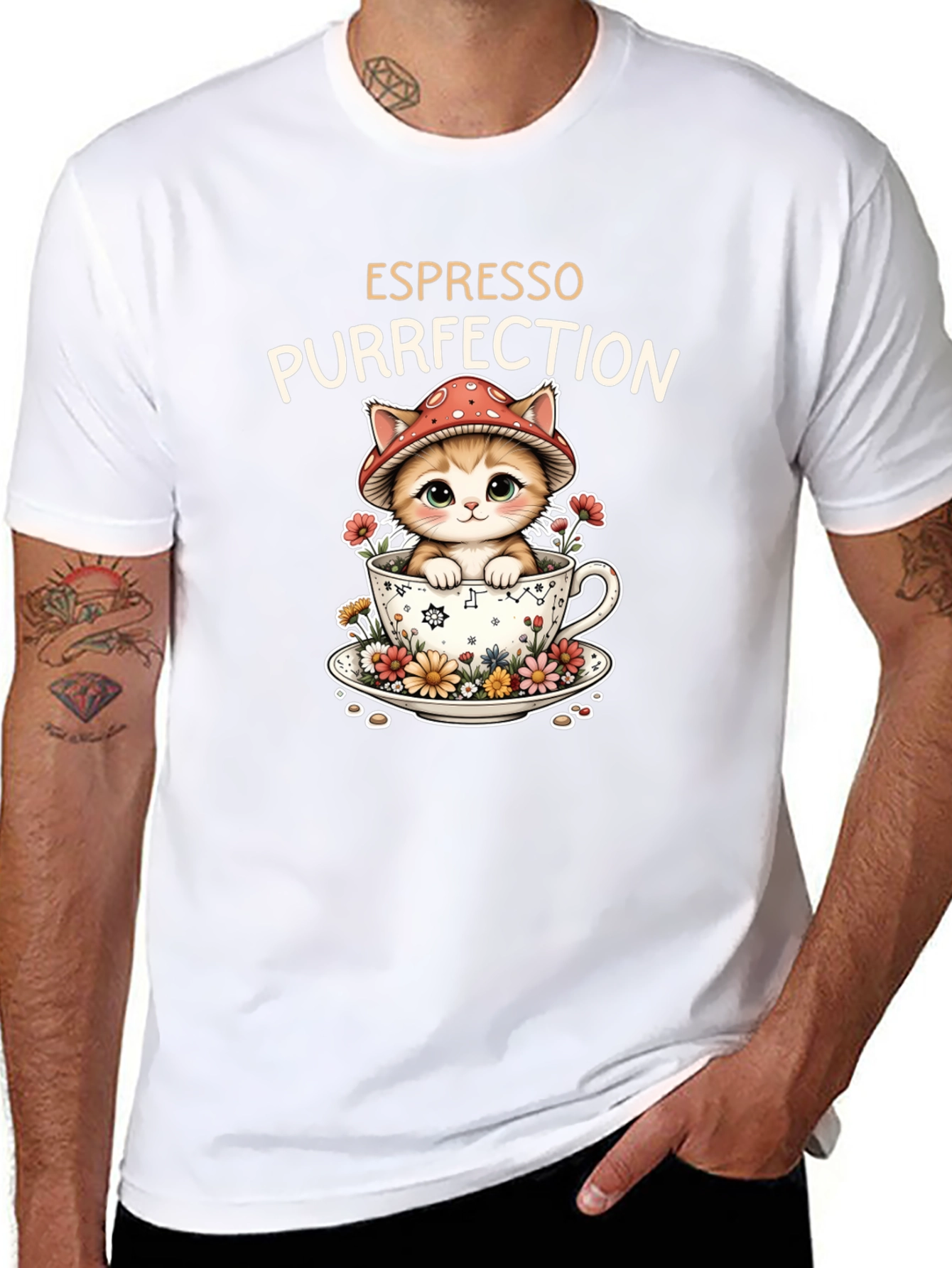 Espresso Purrfection Cat T-Shirt