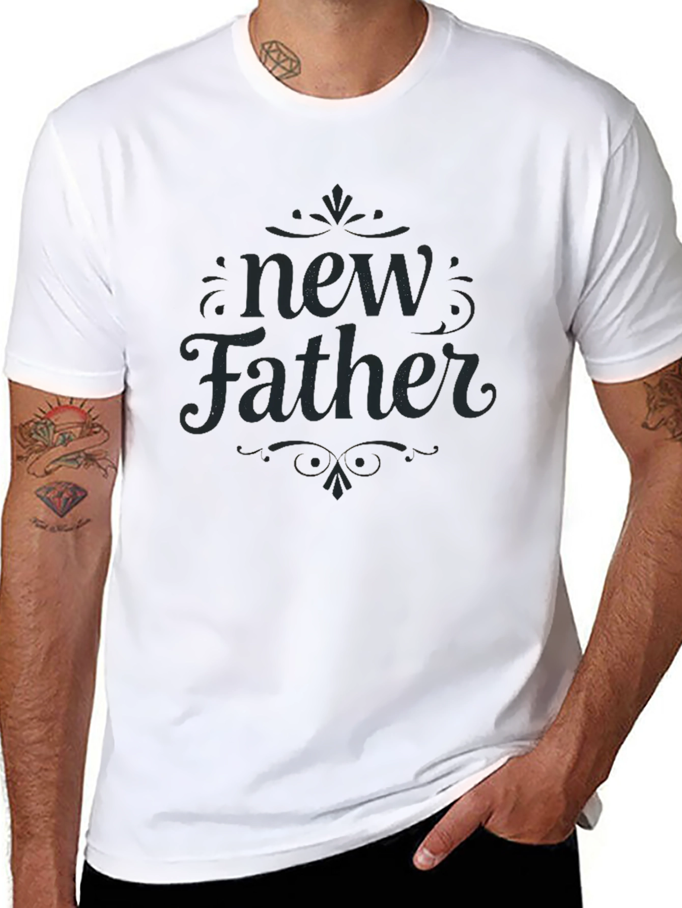 New Father Graphic T-Shirt - Soft Cotton Blend