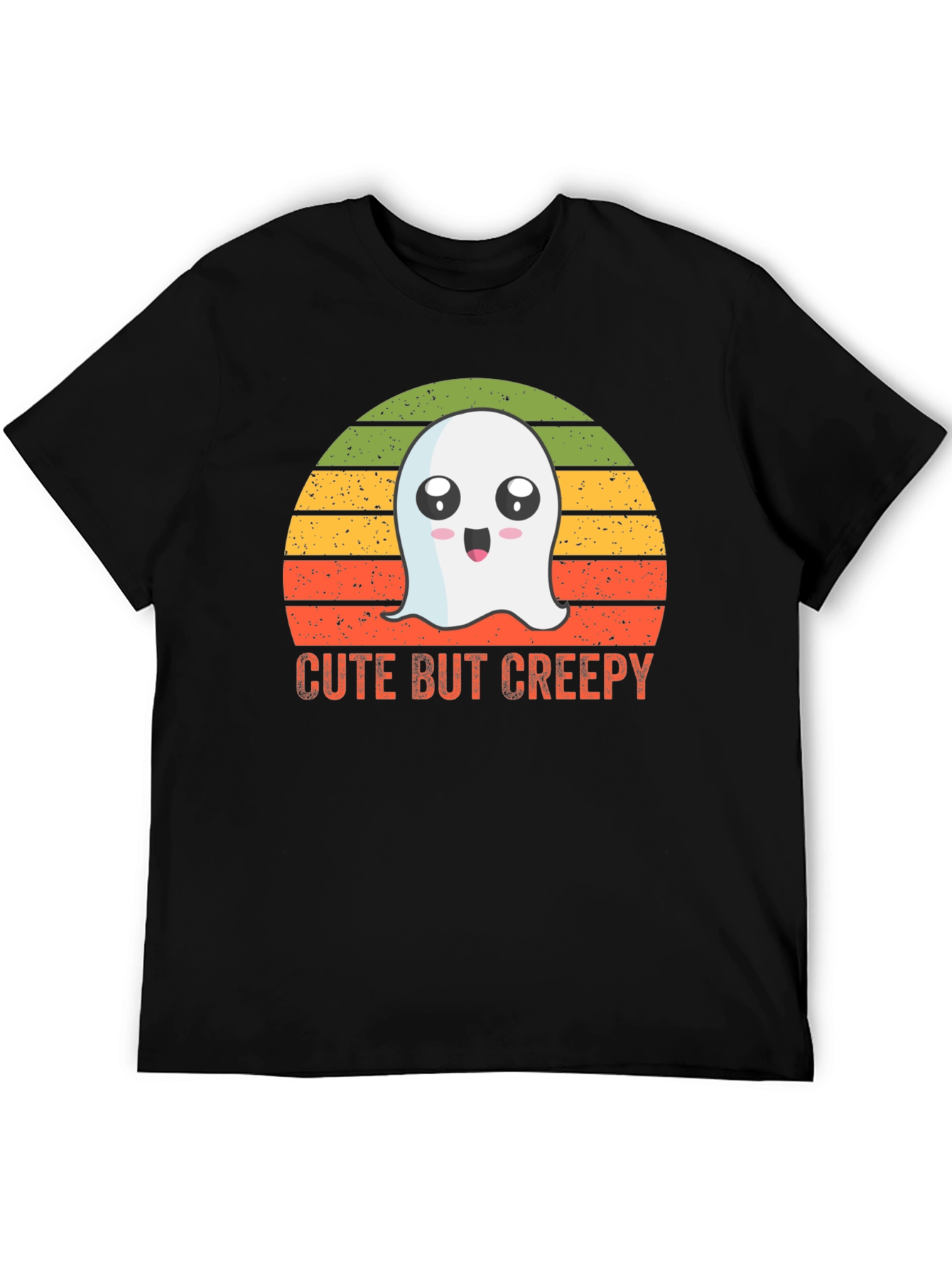 Cute But Creepy Ghost Graphic T-Shirt