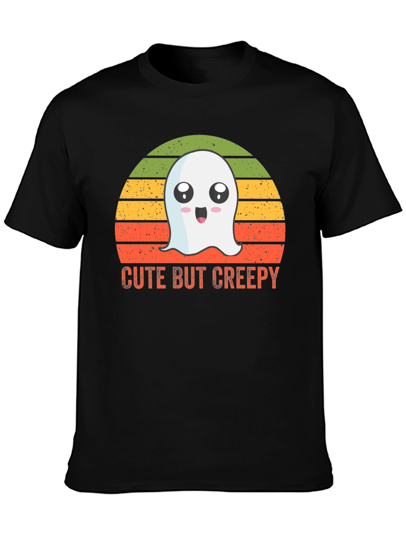 Cute But Creepy Ghost Graphic T-Shirt