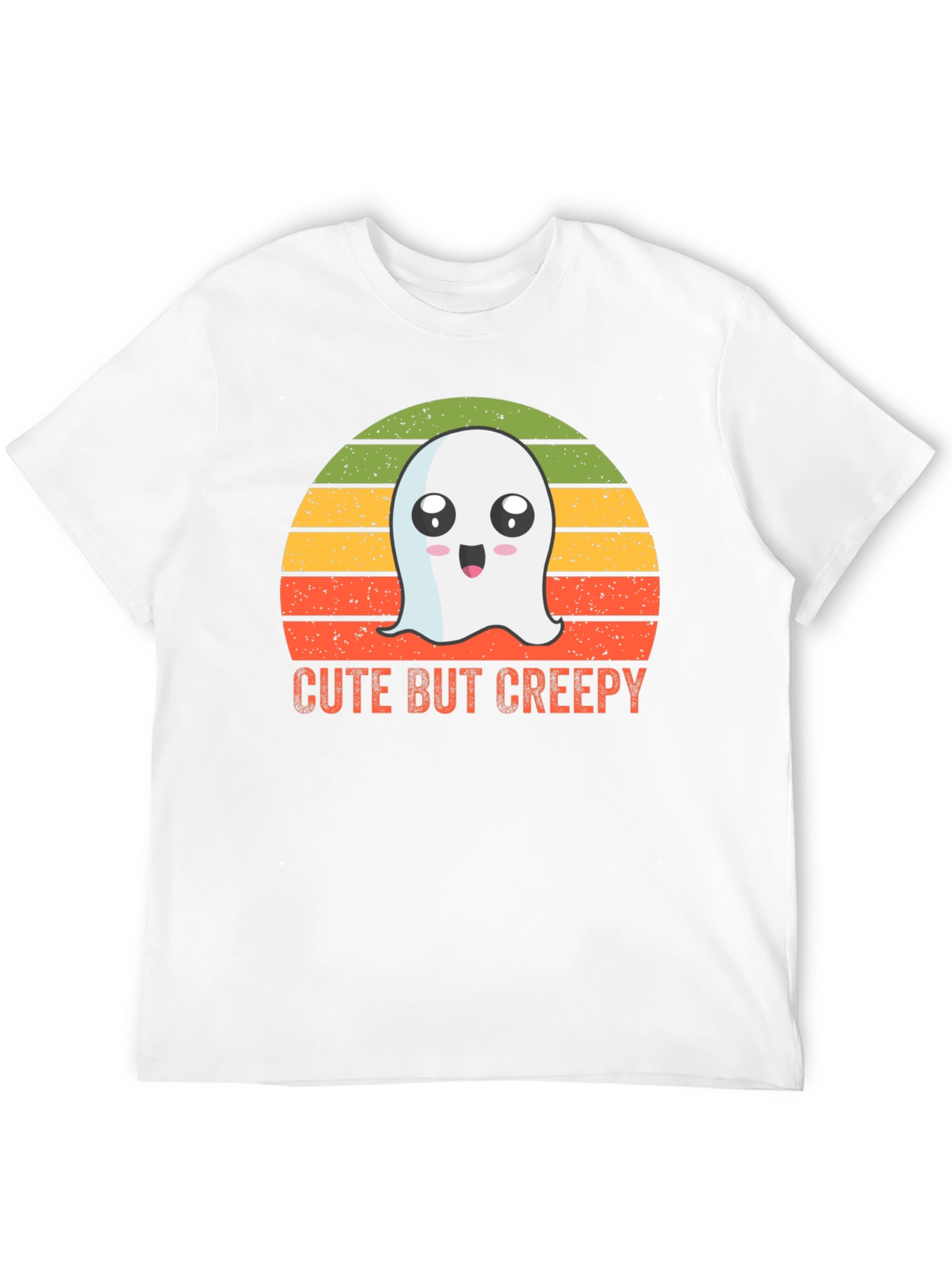 Cute But Creepy Ghost Graphic T-Shirt