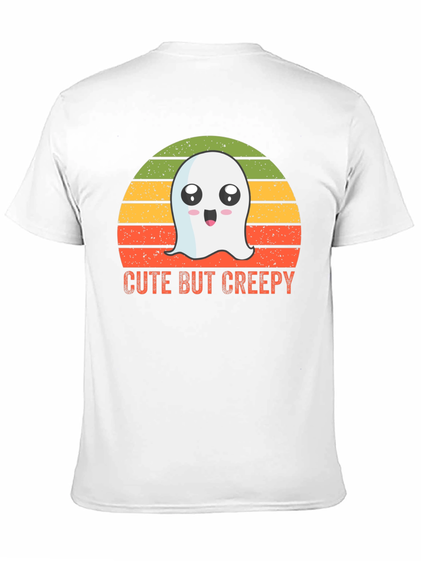 Cute But Creepy Ghost Graphic T-Shirt