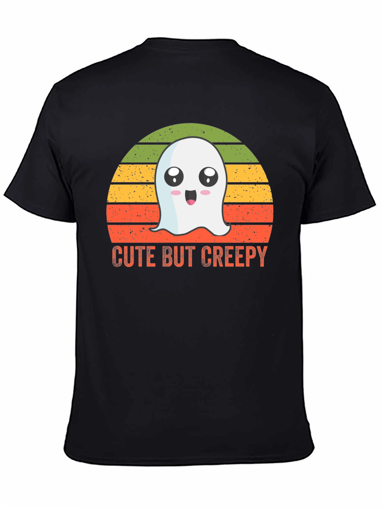 Cute But Creepy Ghost Graphic T-Shirt