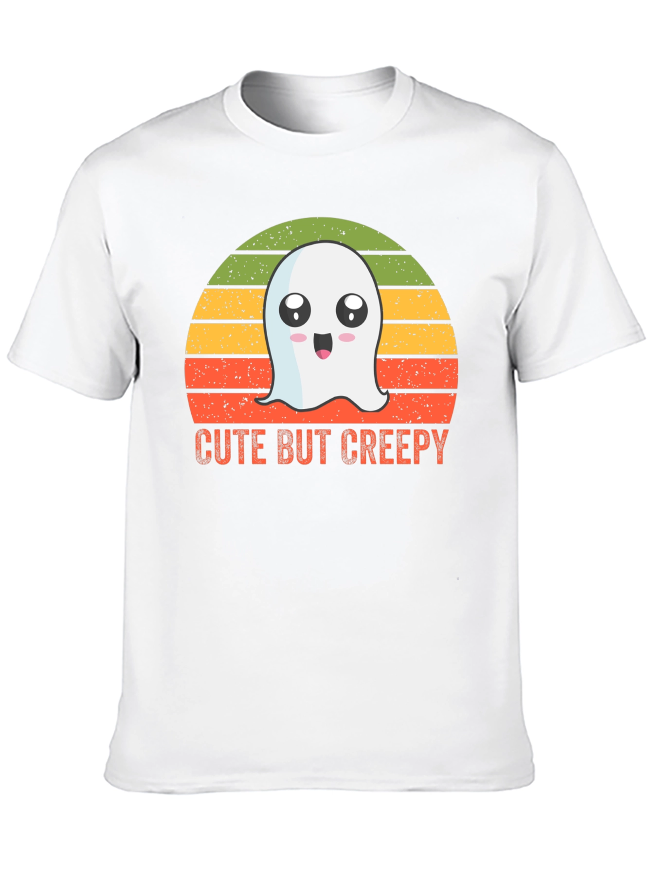 Cute But Creepy Ghost Graphic T-Shirt