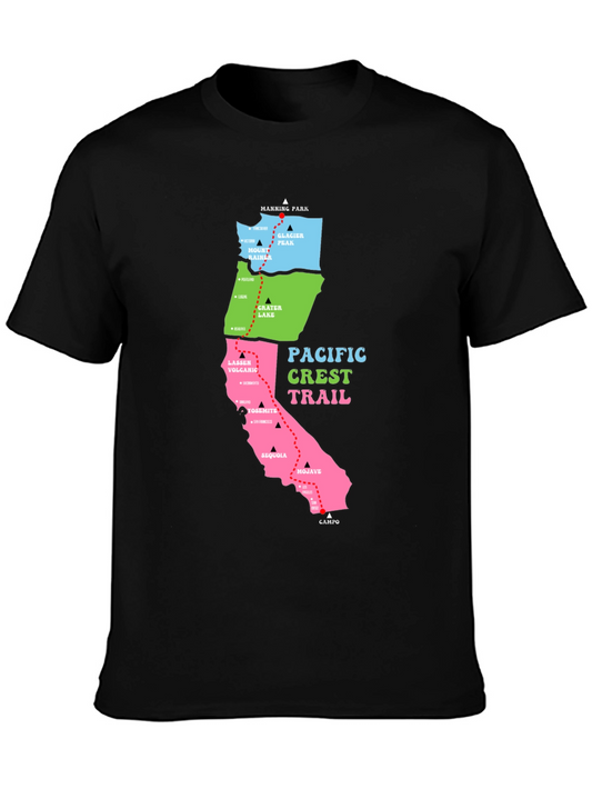 Pacific Crest Trail Map T-Shirt