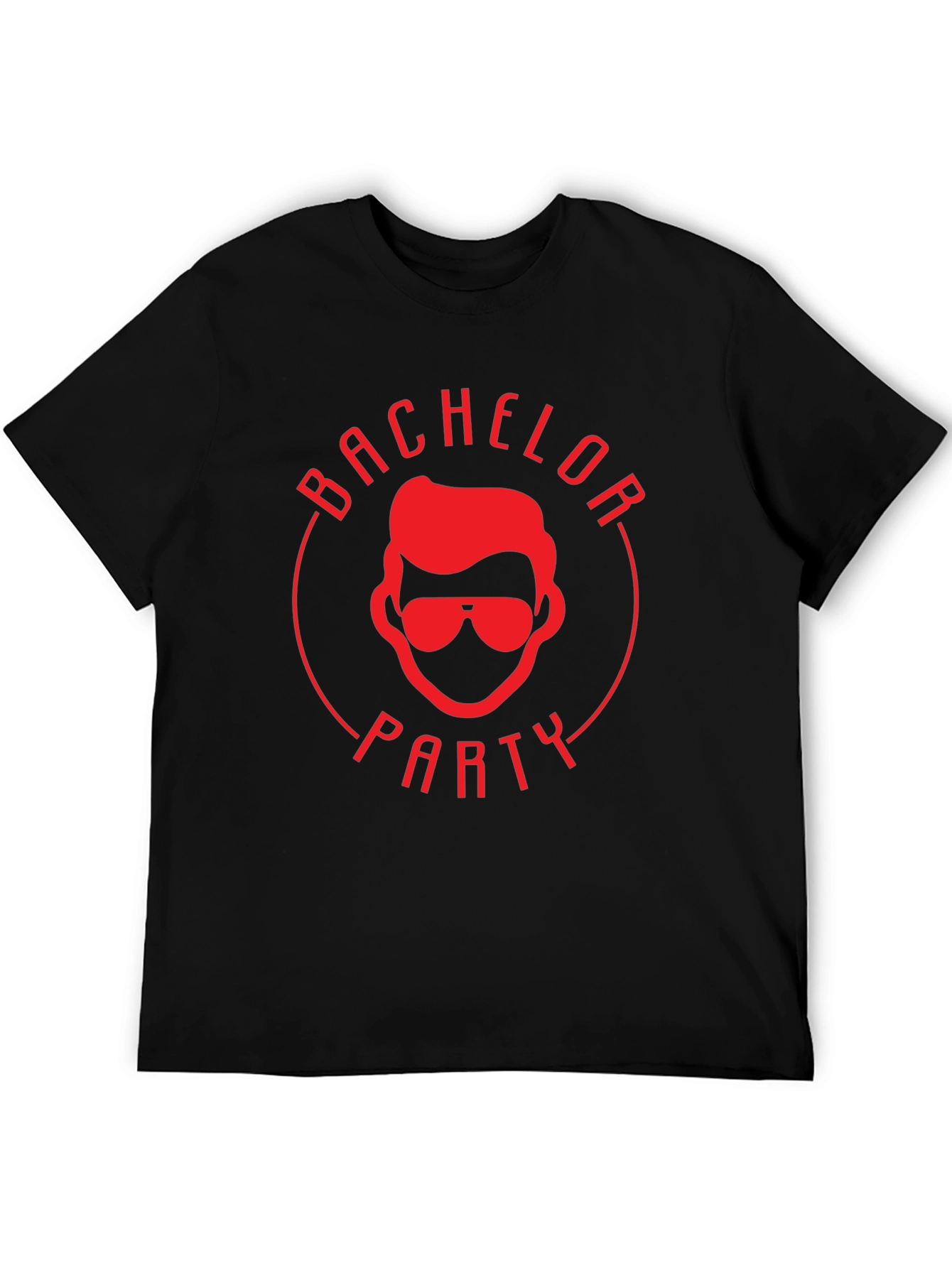 Bachelor Party Graphic Tee - Black Cotton T-Shirt