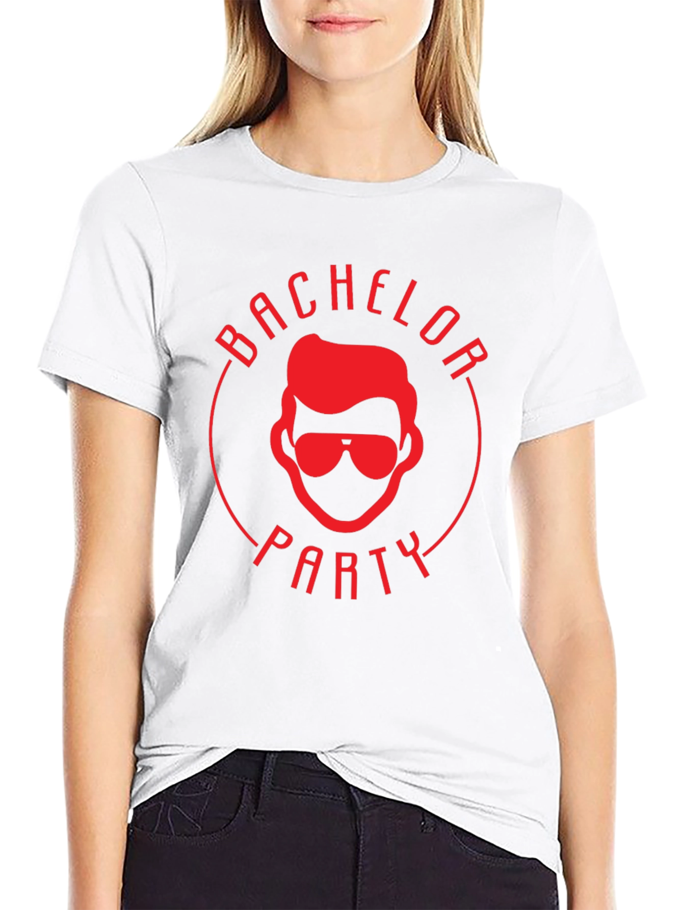 Bachelor Party Graphic Tee - Black Cotton T-Shirt