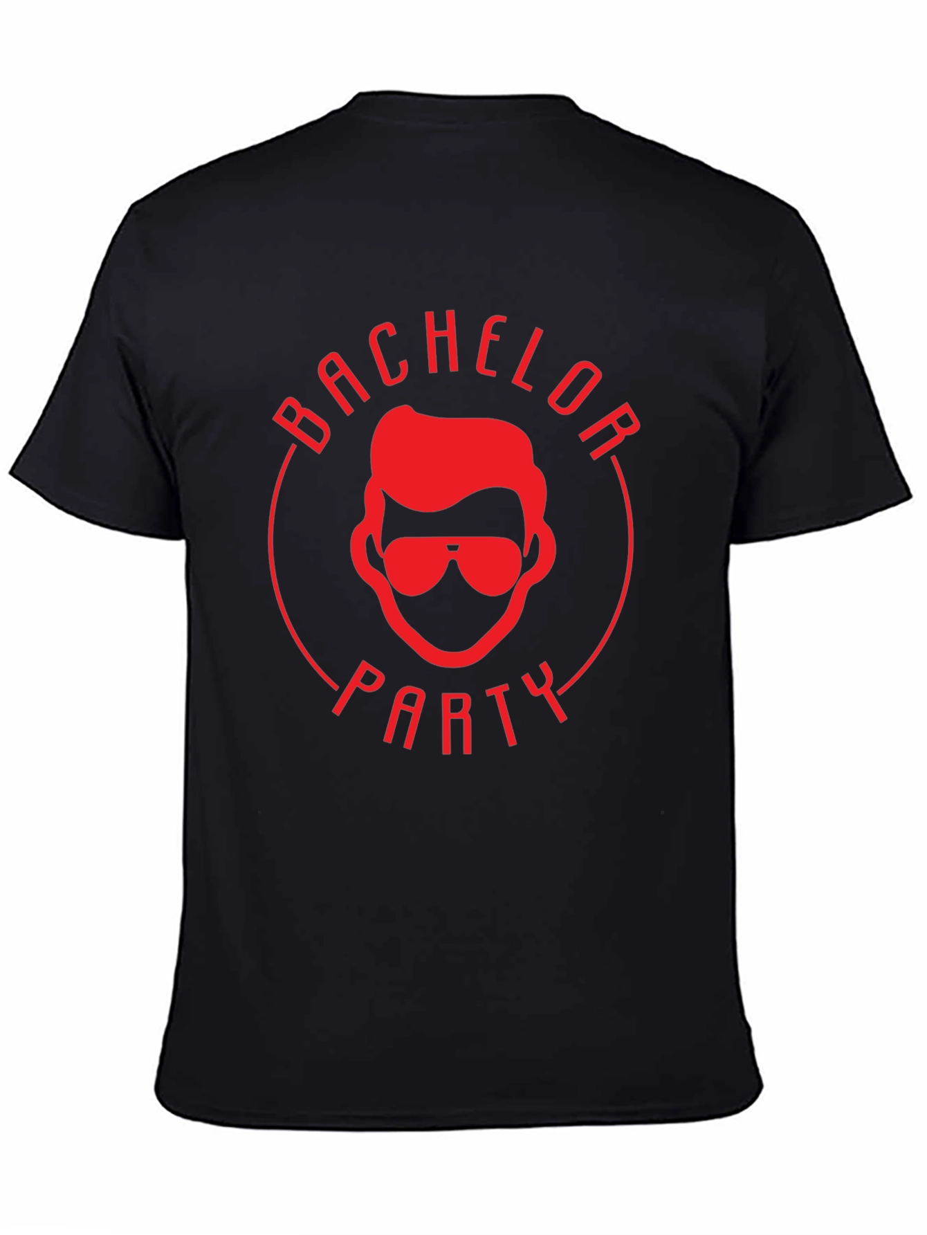 Bachelor Party Graphic Tee - Black Cotton T-Shirt
