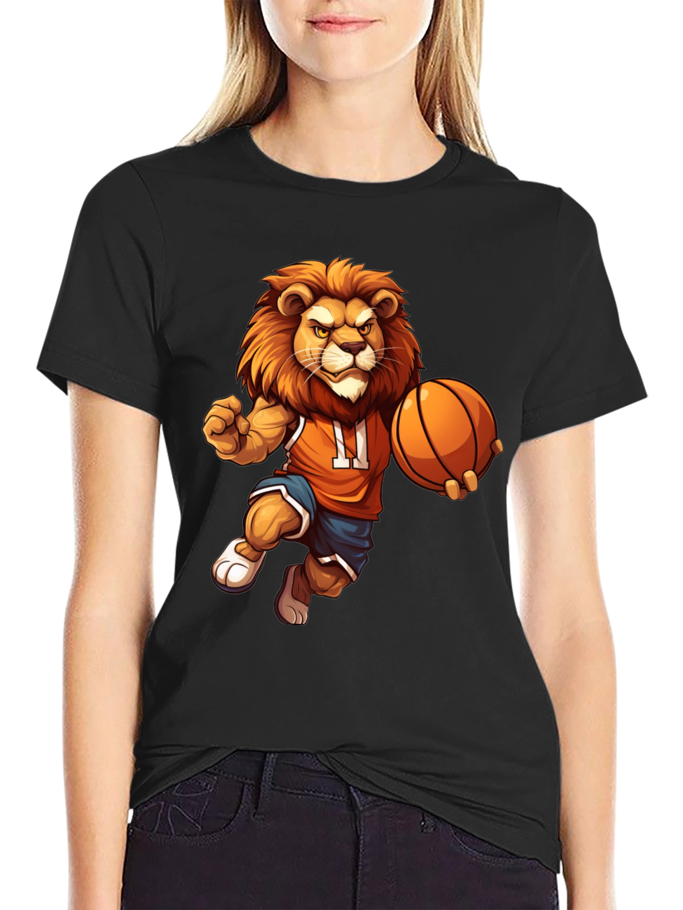 Lion Basketball Graphic T-Shirt