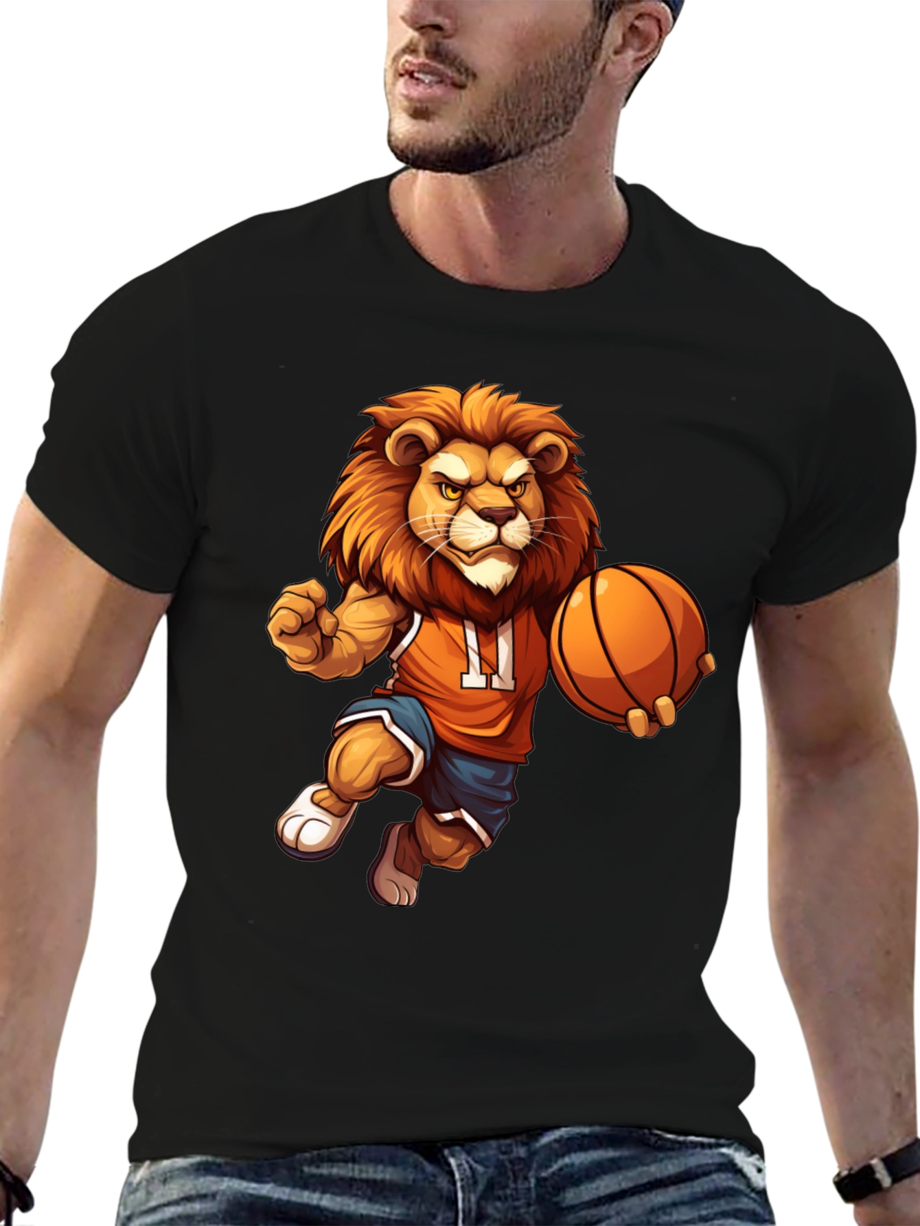 Lion Basketball Graphic T-Shirt