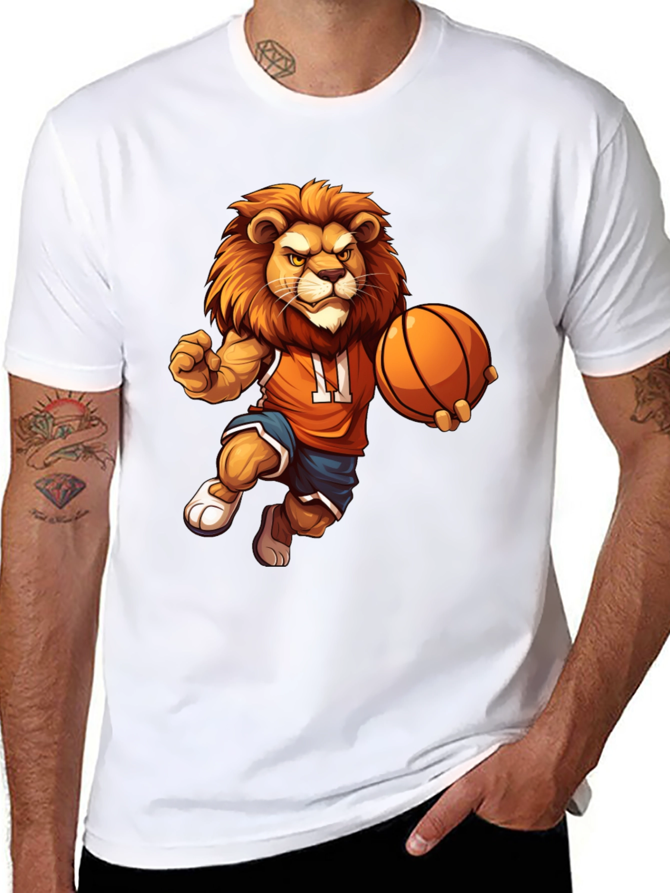 Lion Basketball Graphic T-Shirt