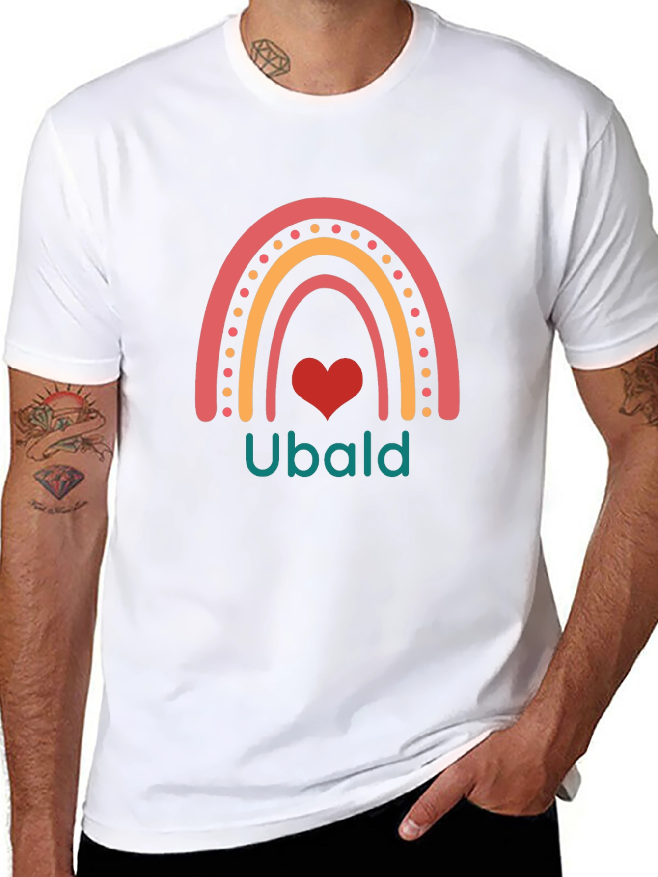 Rainbow Ubald Heart T-Shirt
