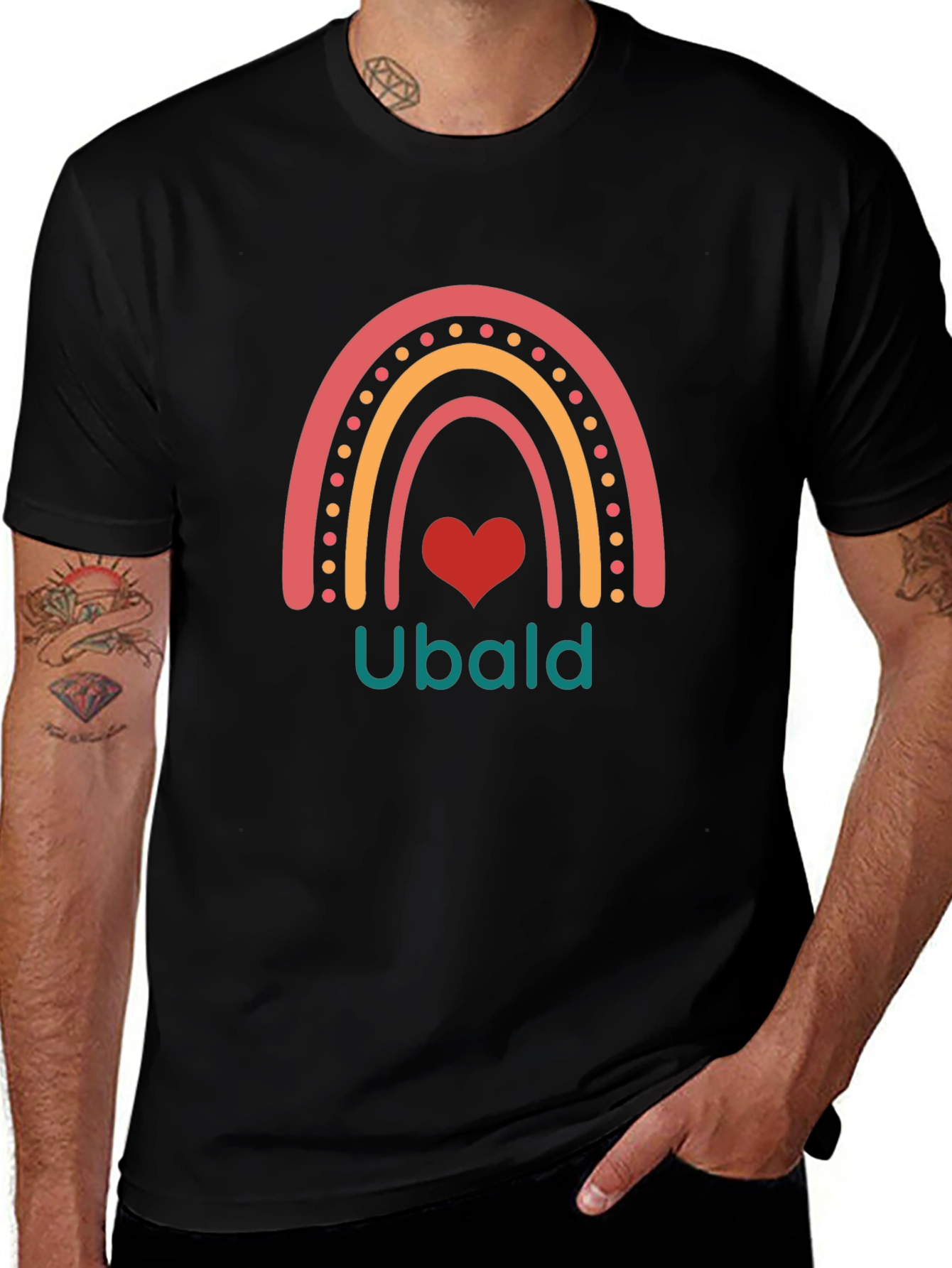 Rainbow Ubald Heart T-Shirt
