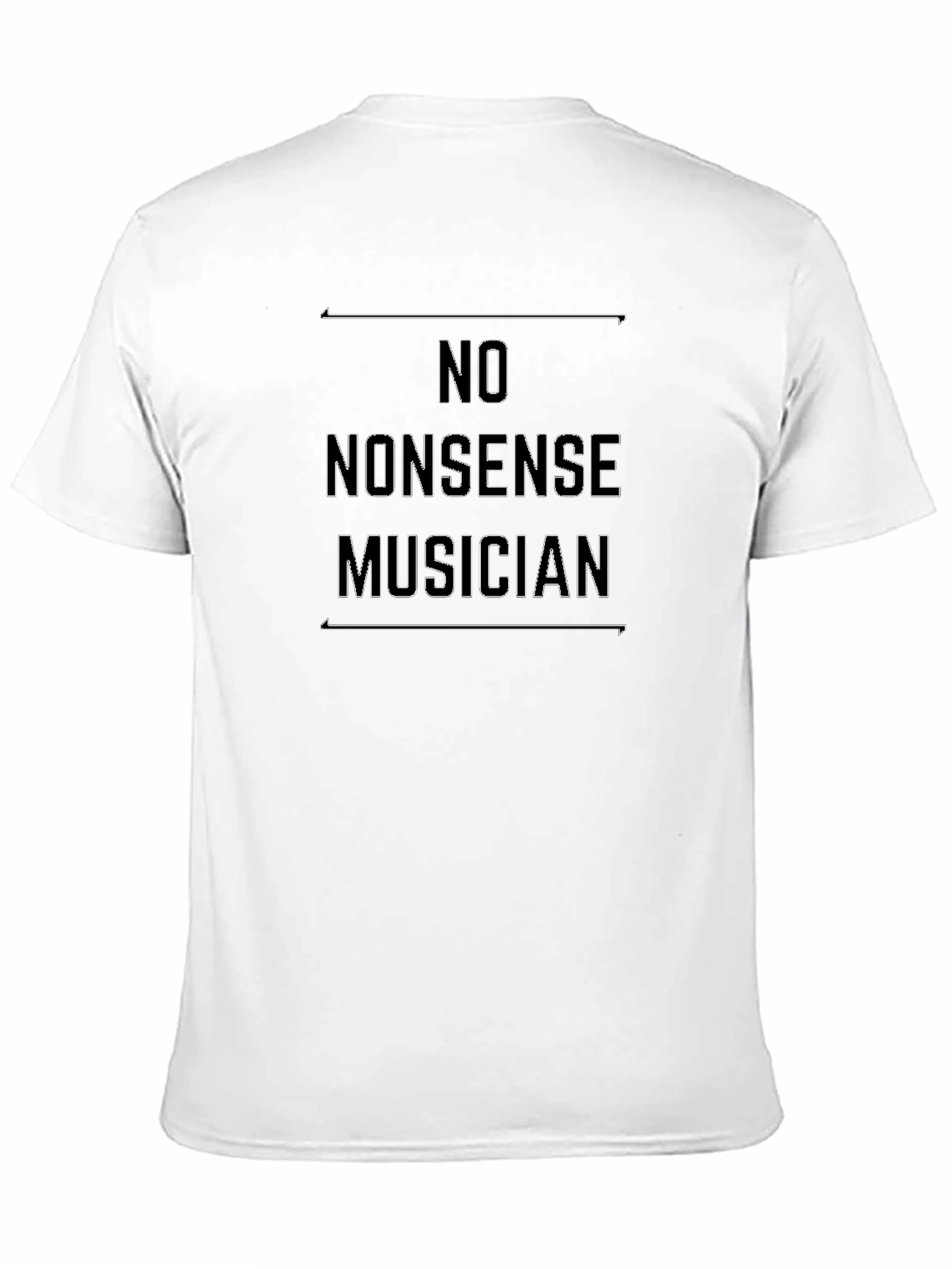 No Nonsense Musician Black T-Shirt
