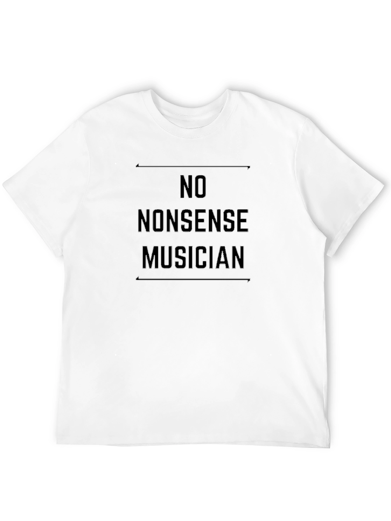 No Nonsense Musician Black T-Shirt
