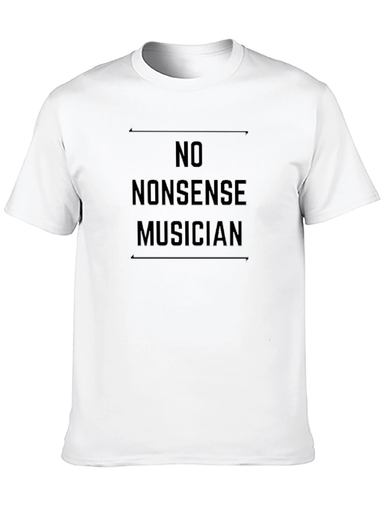 No Nonsense Musician Black T-Shirt