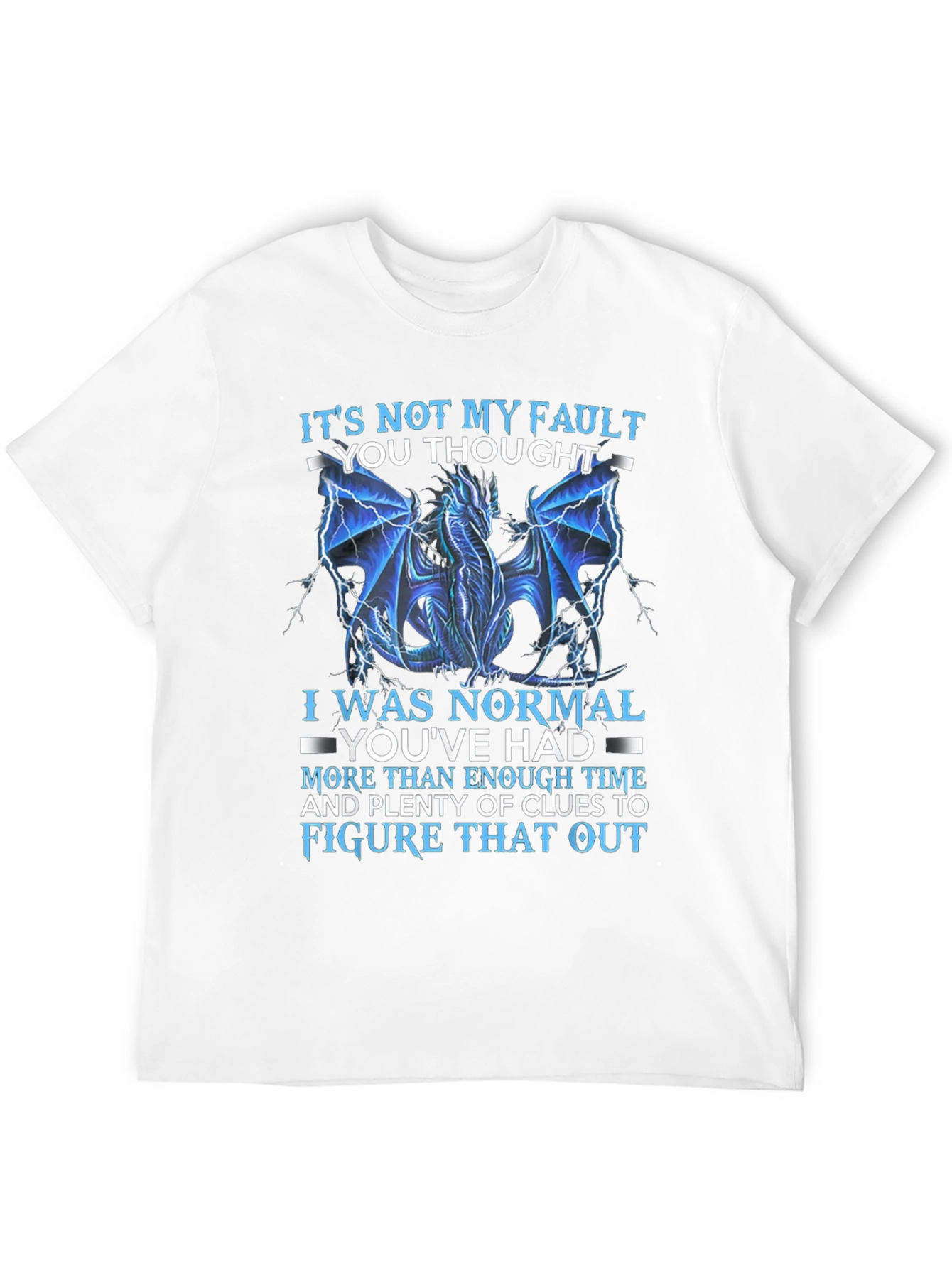 Dragon Graphic T-Shirt: Its Not My Fault