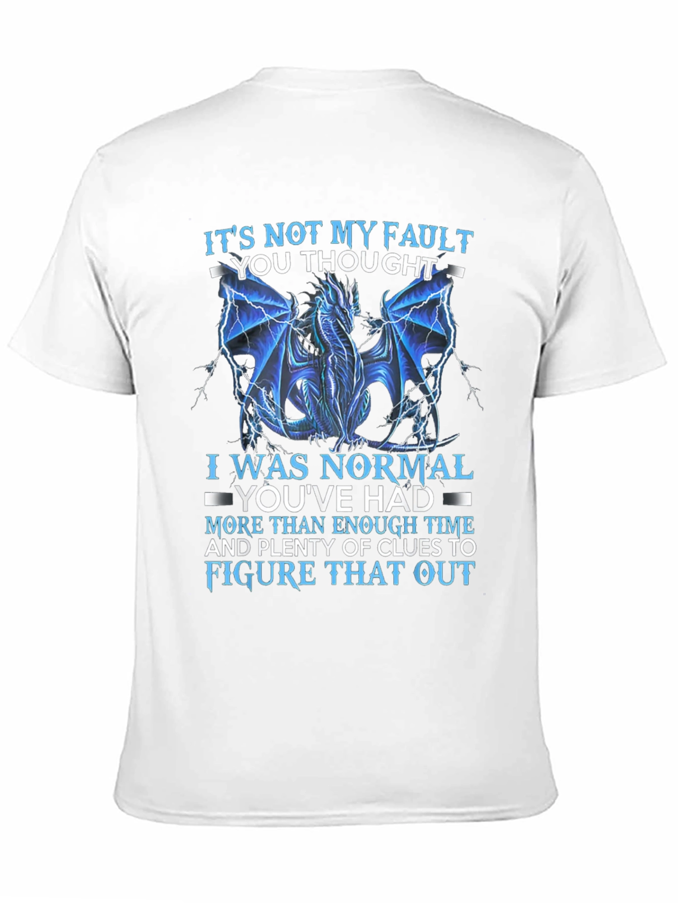 Dragon Graphic T-Shirt: Its Not My Fault