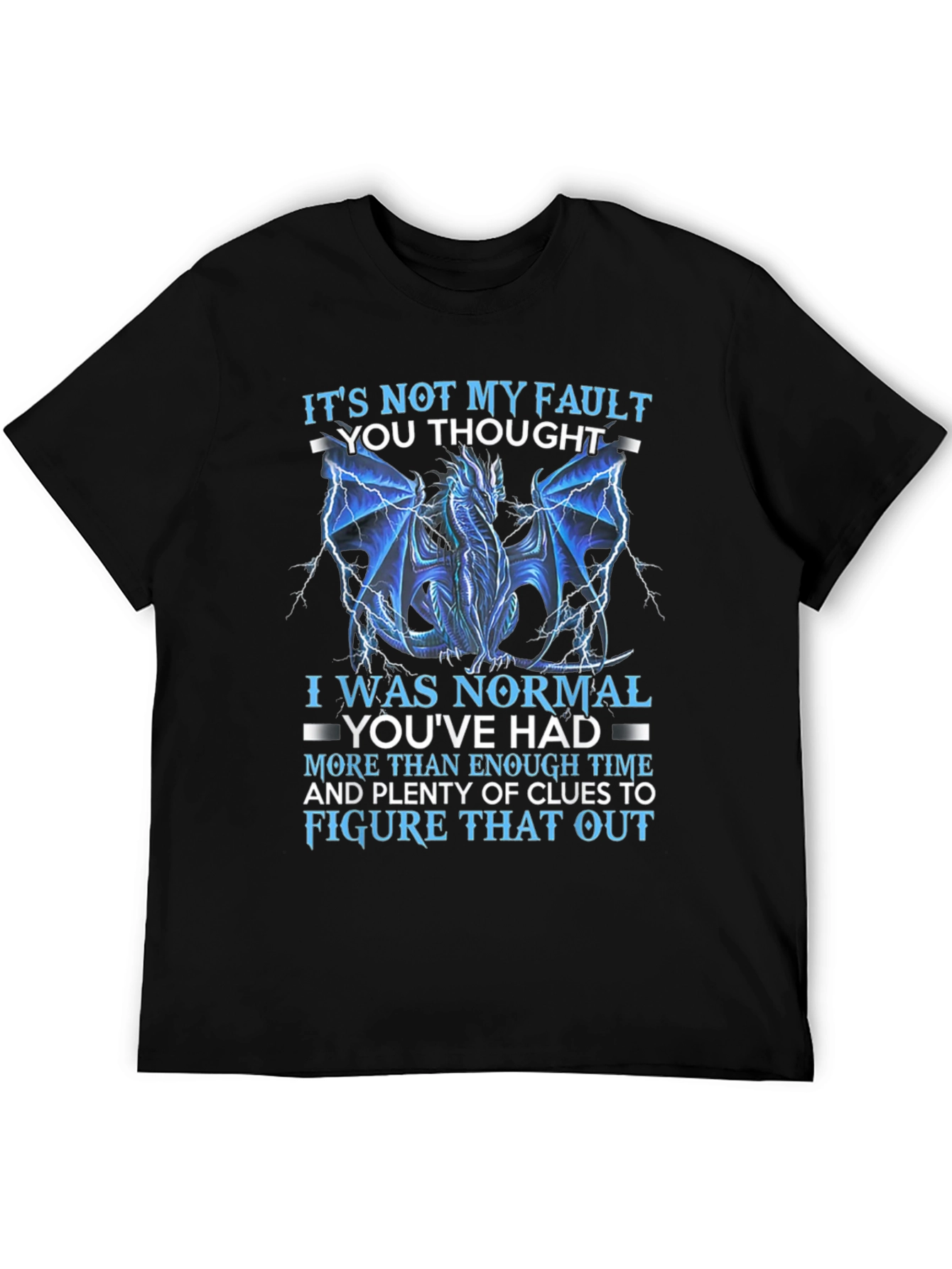 Dragon Graphic T-Shirt: Its Not My Fault