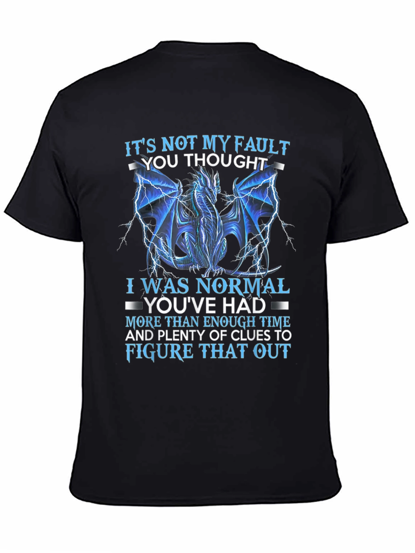 Dragon Graphic T-Shirt: Its Not My Fault