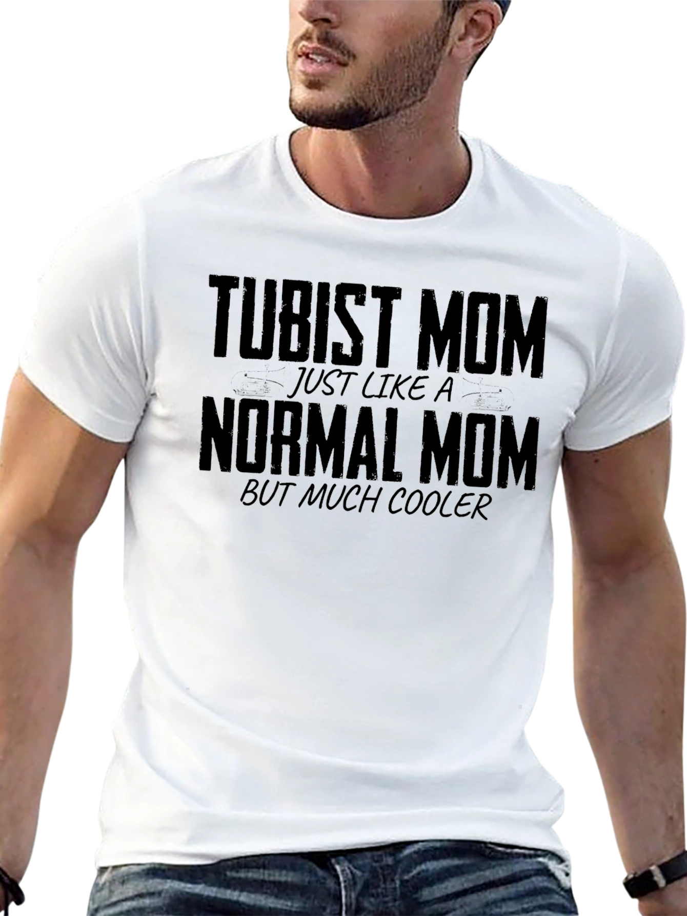 Tubist Mom T-Shirt - Cool Musician Mother Tee