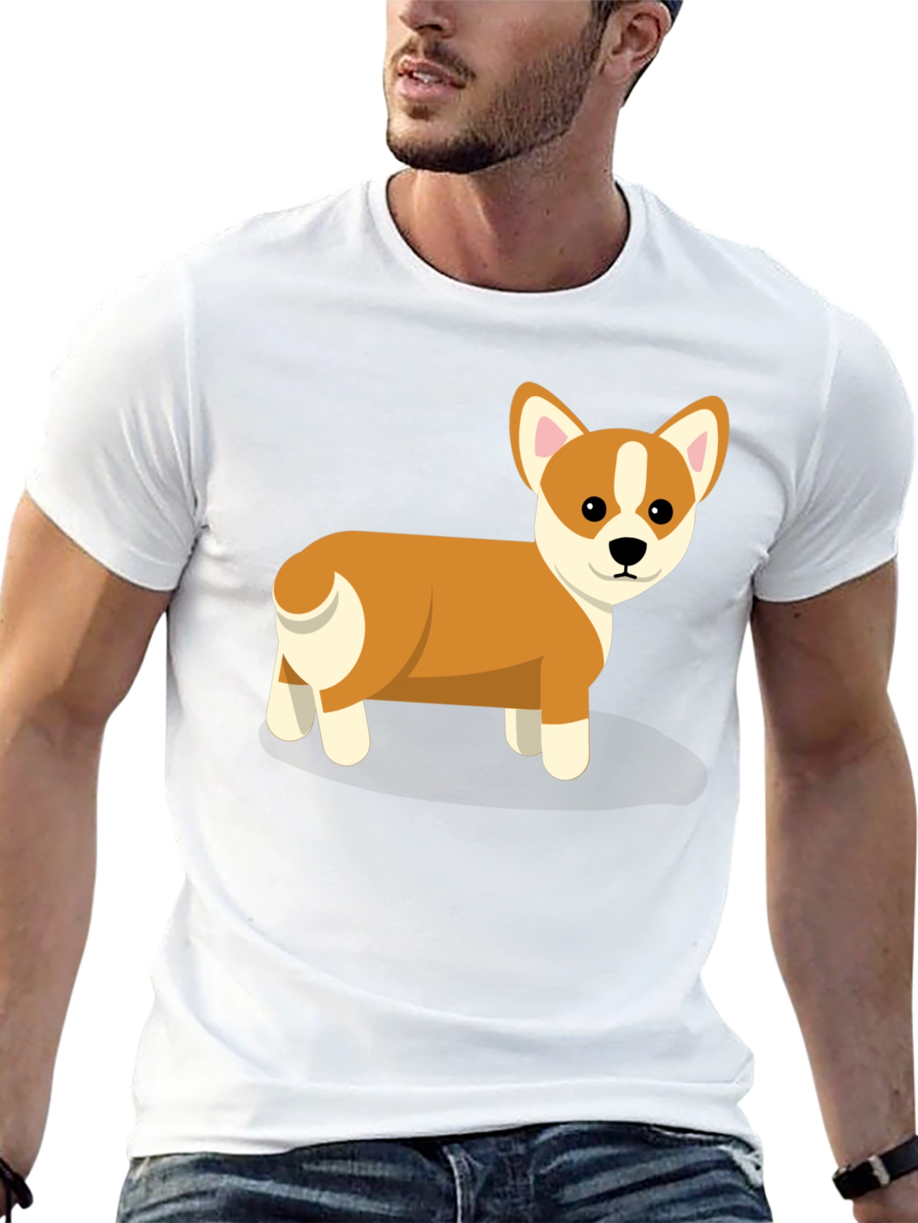 Cute Corgi Dog Graphic T-Shirt