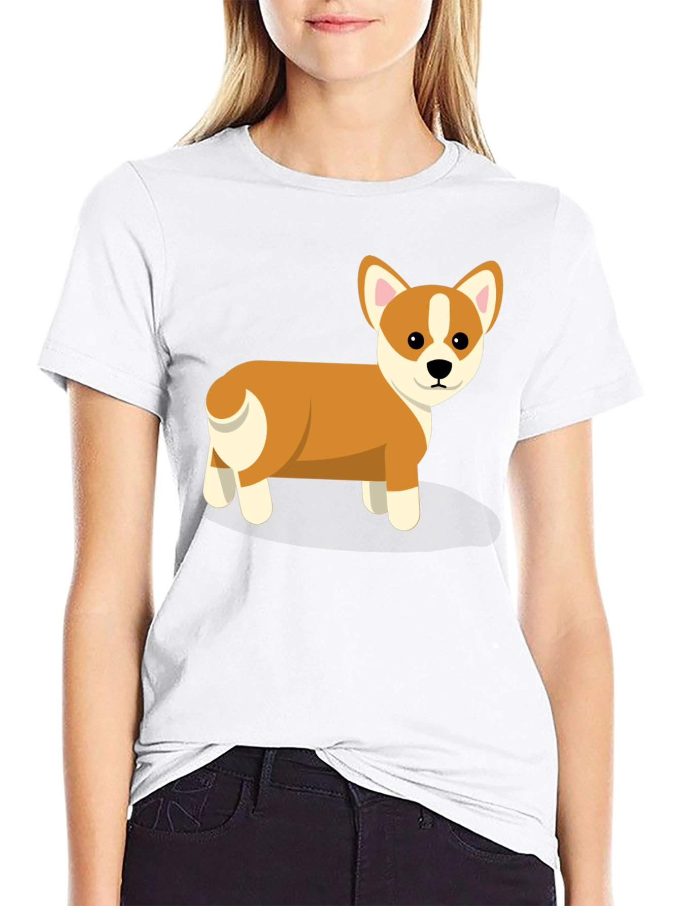 Cute Corgi Dog Graphic T-Shirt