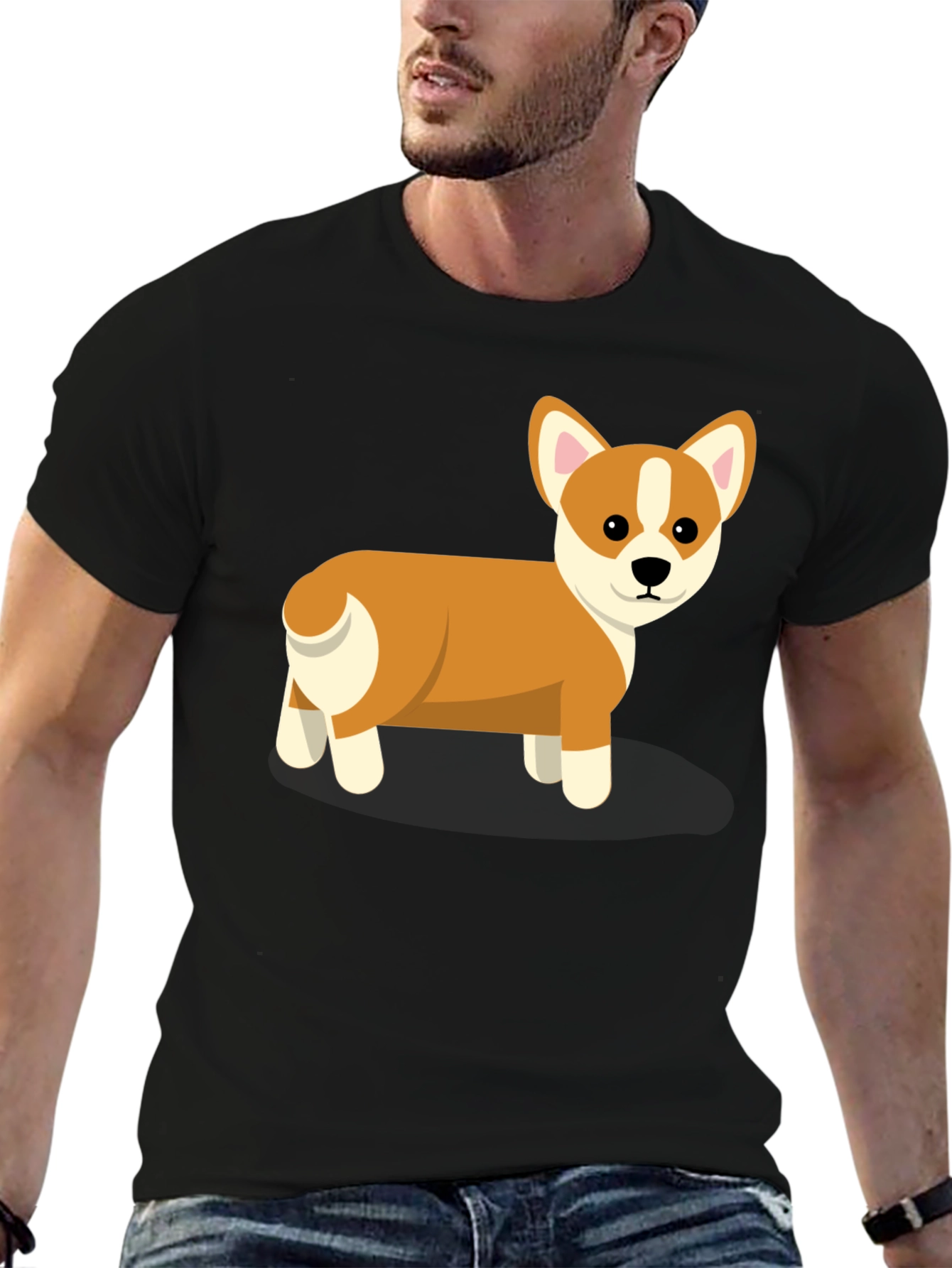Cute Corgi Dog Graphic T-Shirt