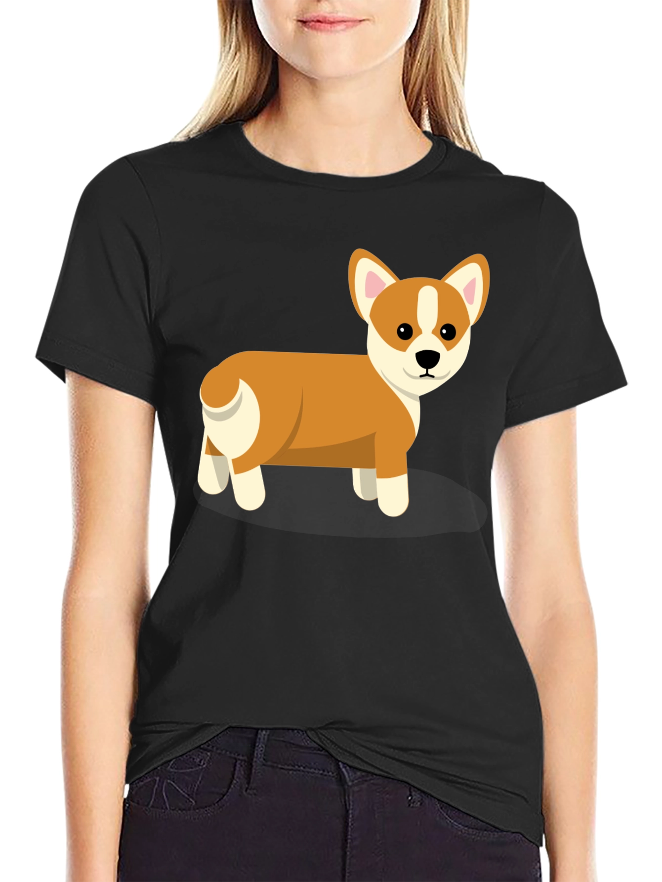 Cute Corgi Dog Graphic T-Shirt