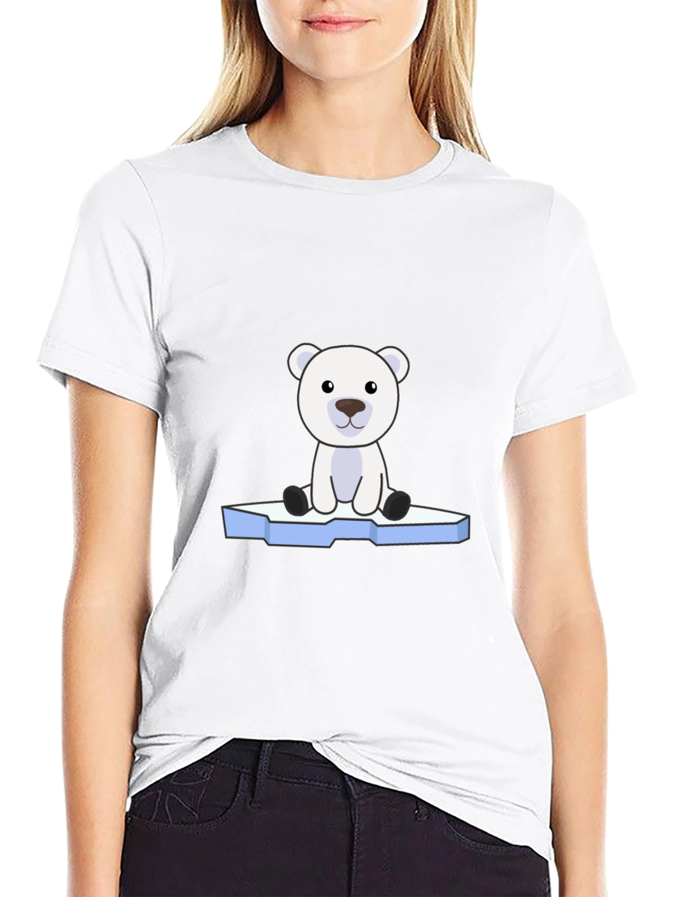 Polar Bear Graphic Tee - Cute Arctic Animal Design
