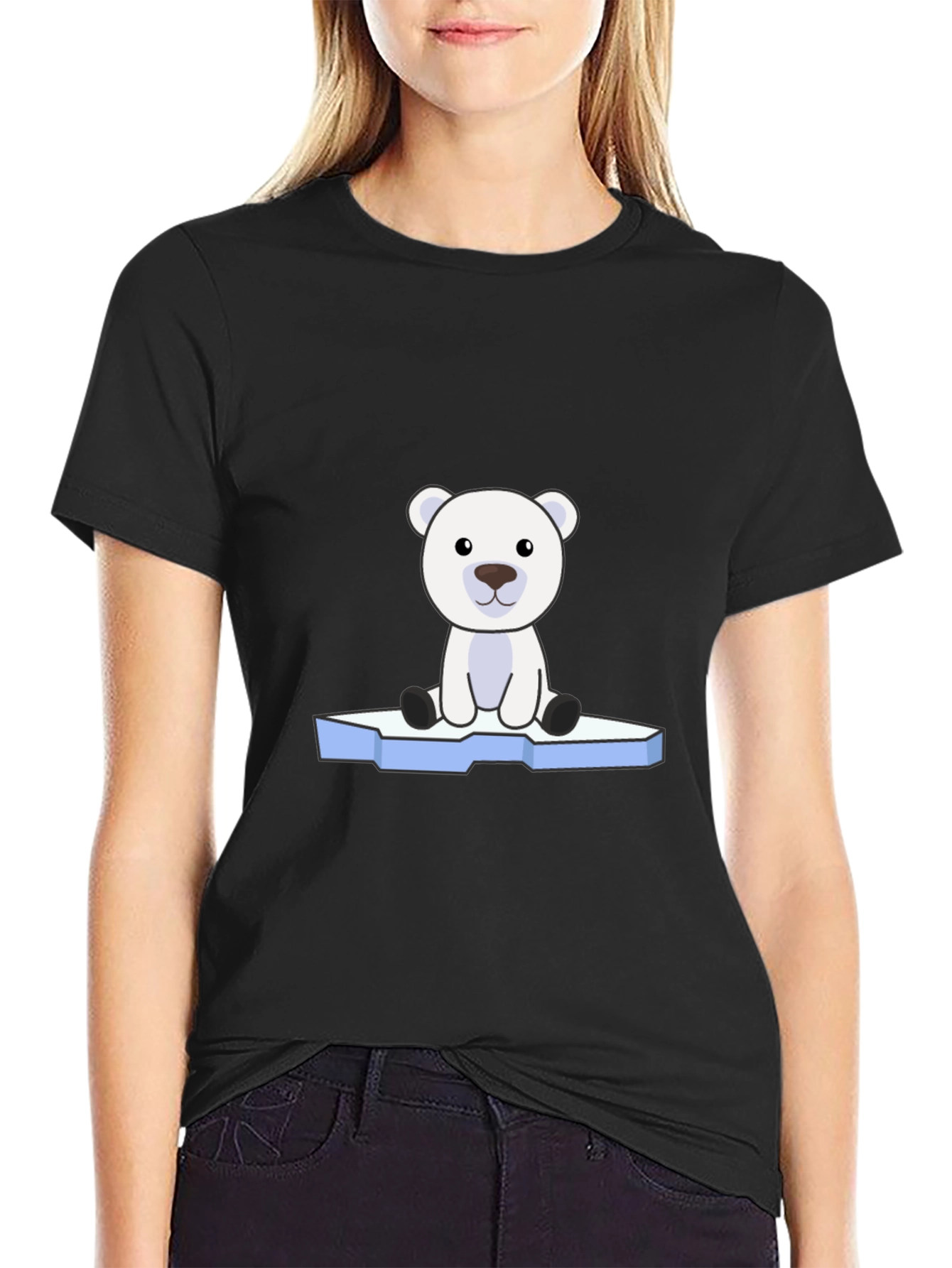Polar Bear Graphic Tee - Cute Arctic Animal Design