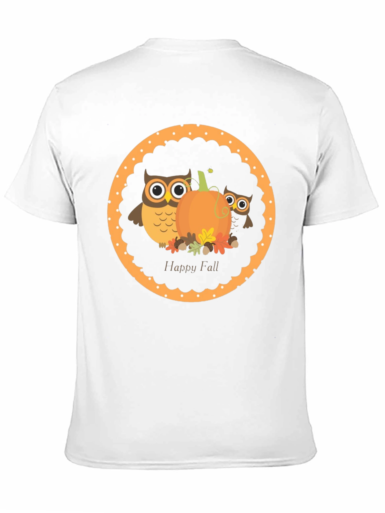 Happy Fall Owl & Pumpkin T-Shirt
