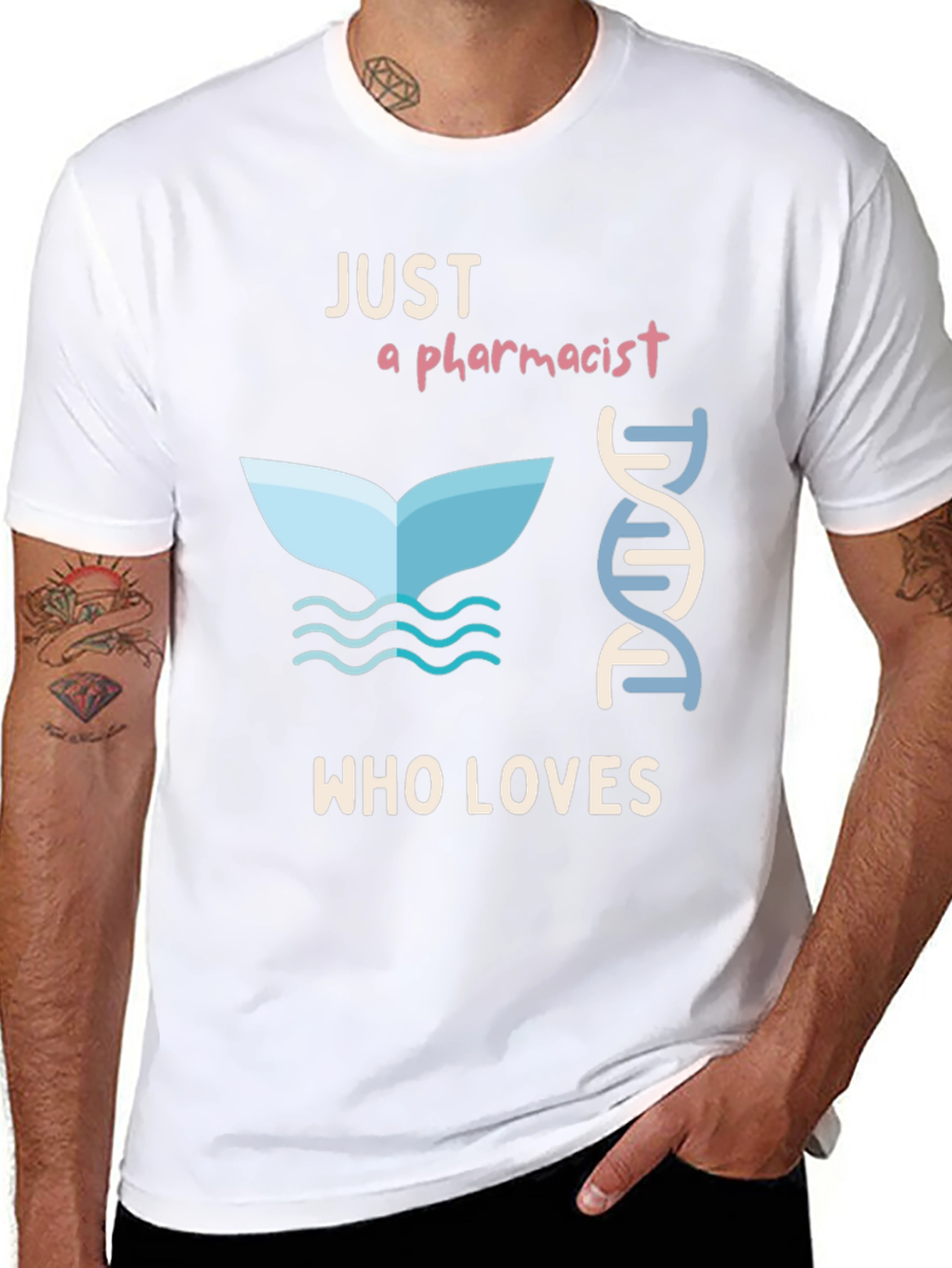 Pharmacist Whale Lover T-Shirt - Unique Design