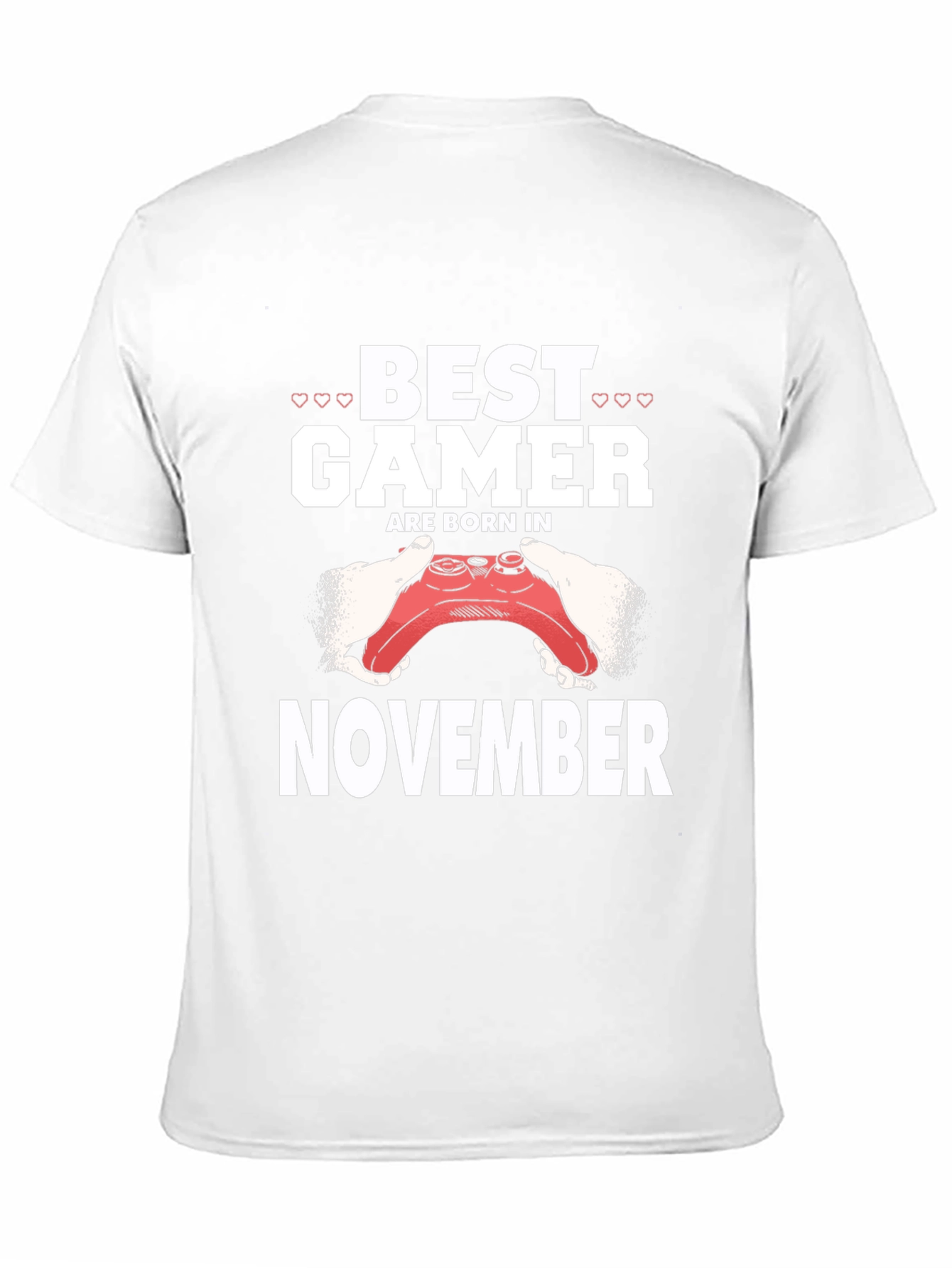 Best Gamer Born in November Black T-Shirt
