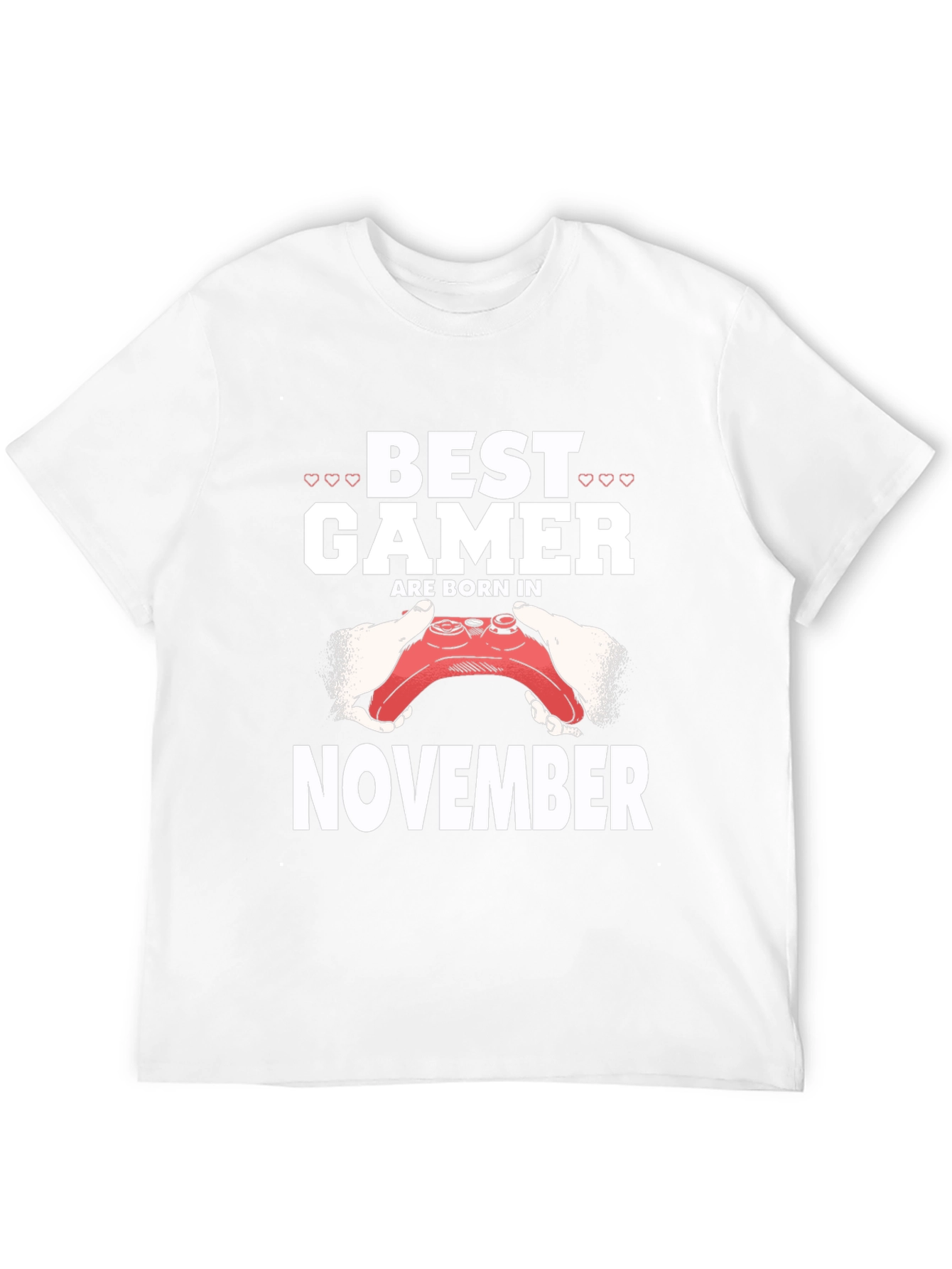 Best Gamer Born in November Black T-Shirt