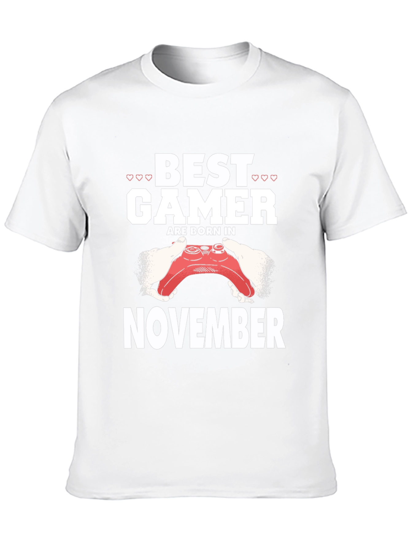 Best Gamer Born in November Black T-Shirt