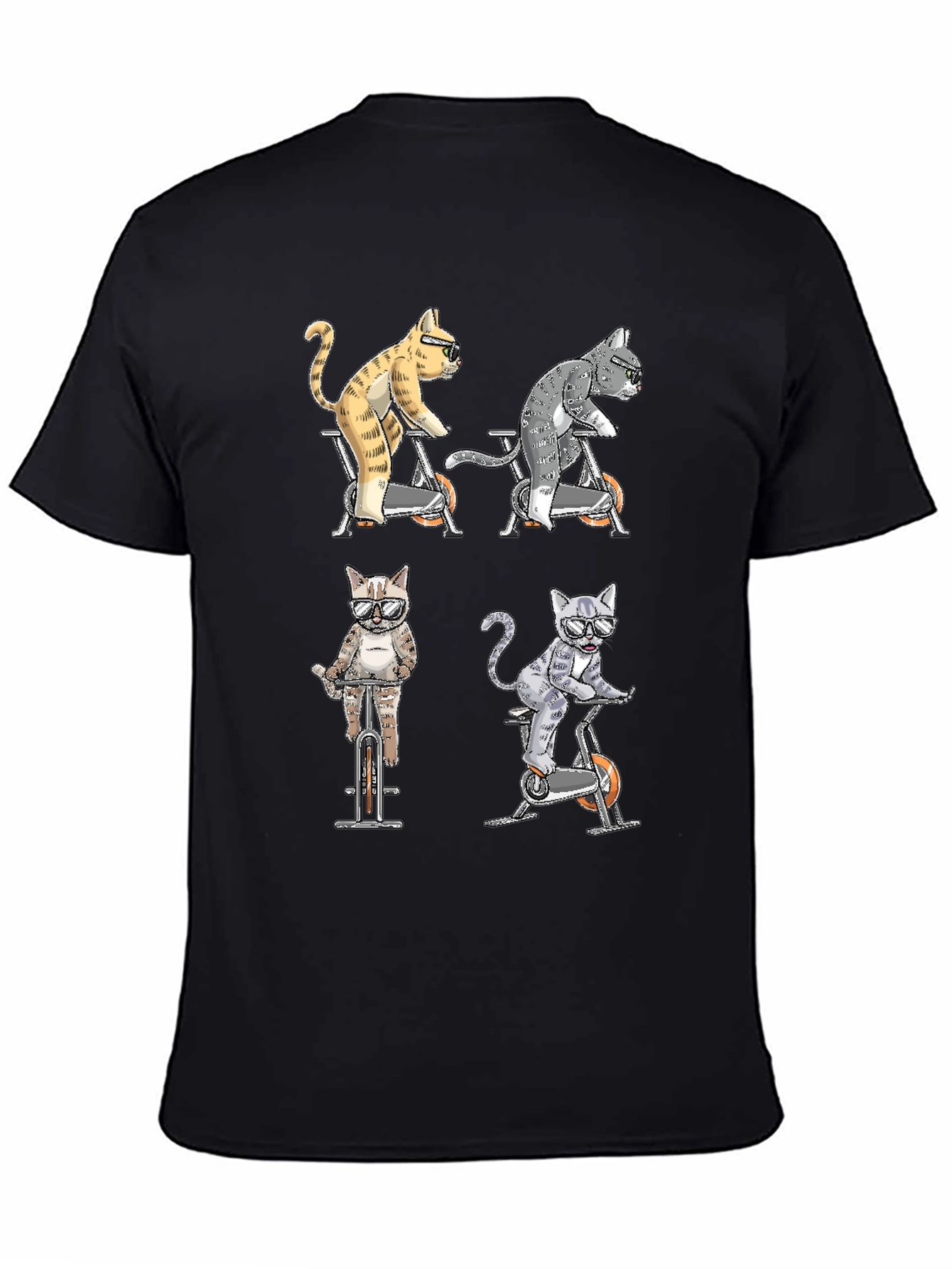 Cats on Bikes Graphic Tee