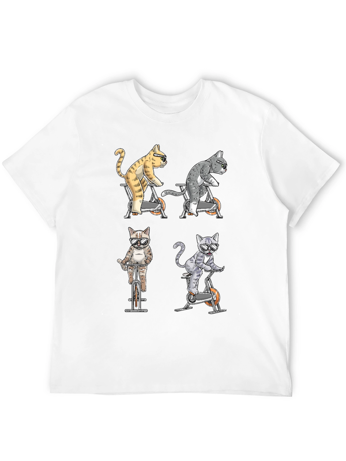 Cats on Bikes Graphic Tee