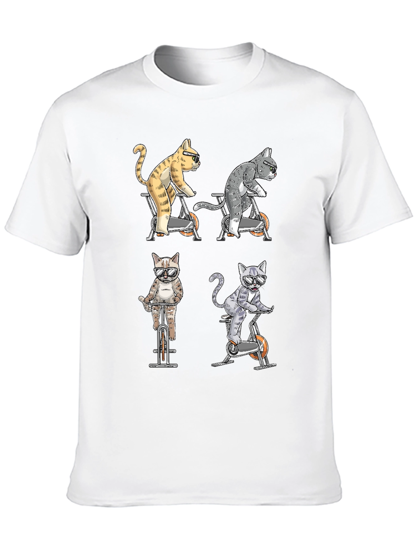 Cats on Bikes Graphic Tee