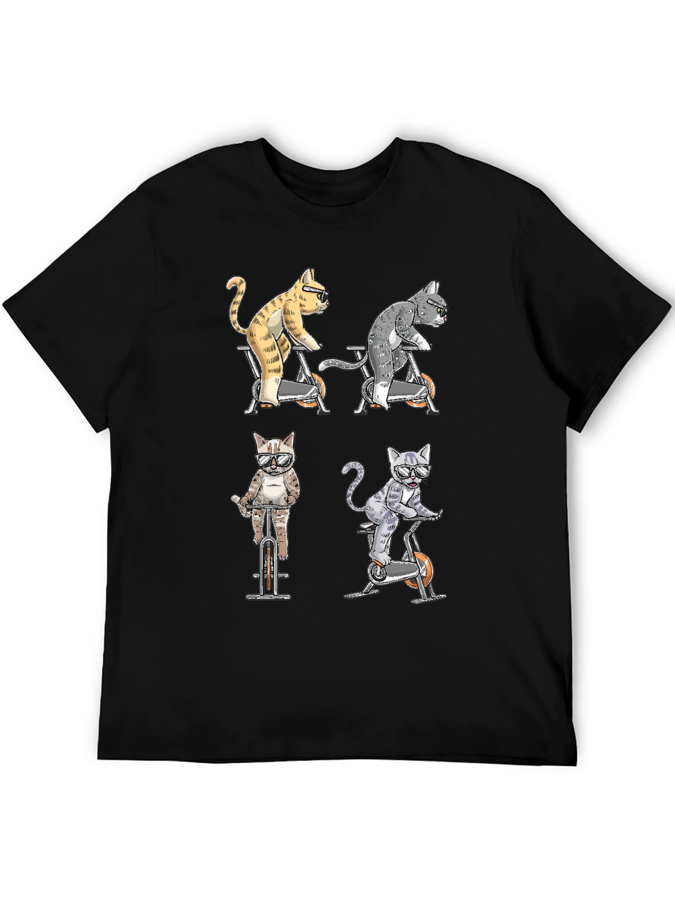 Cats on Bikes Graphic Tee