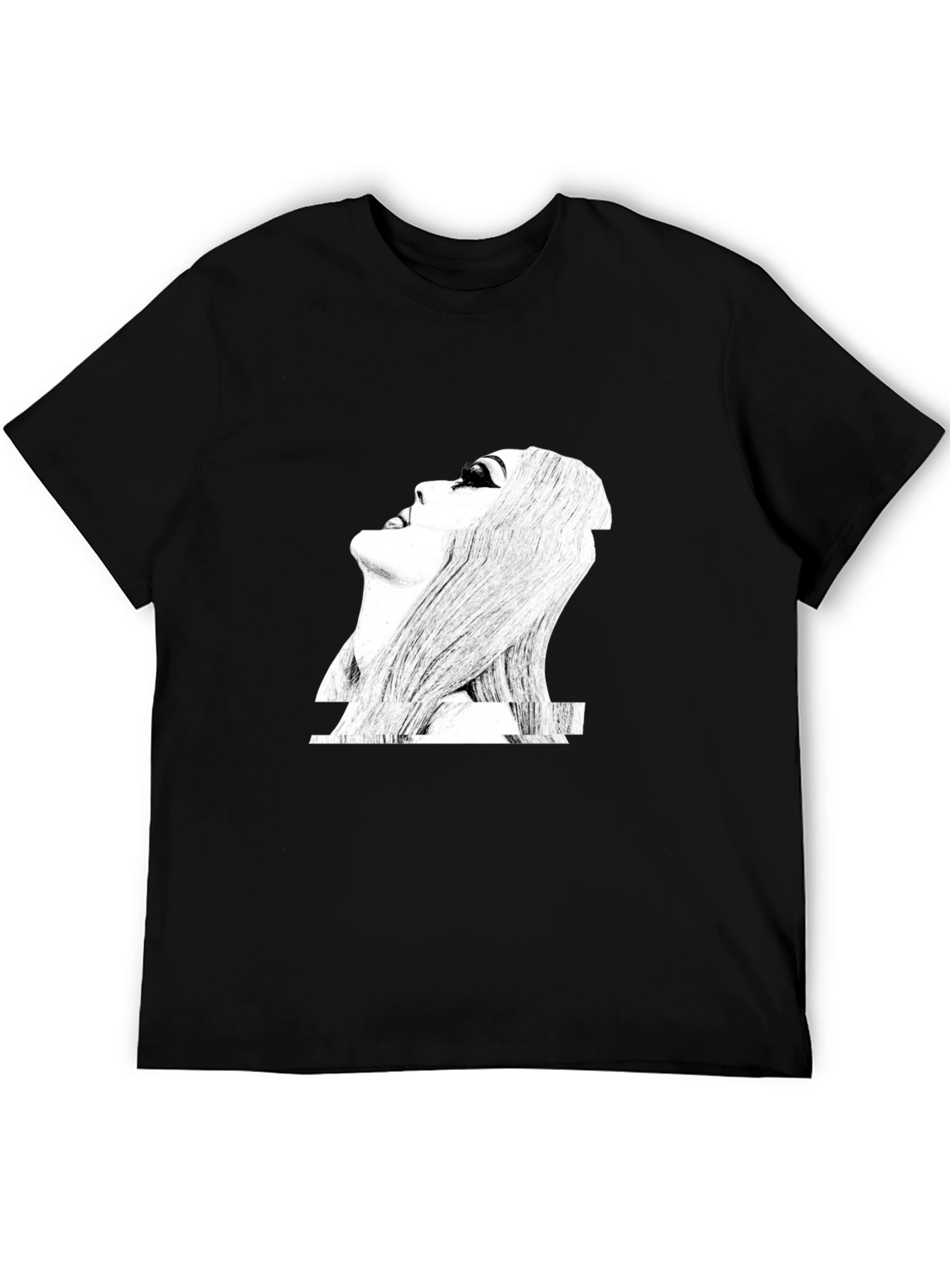 Graphic Print Black T-Shirt